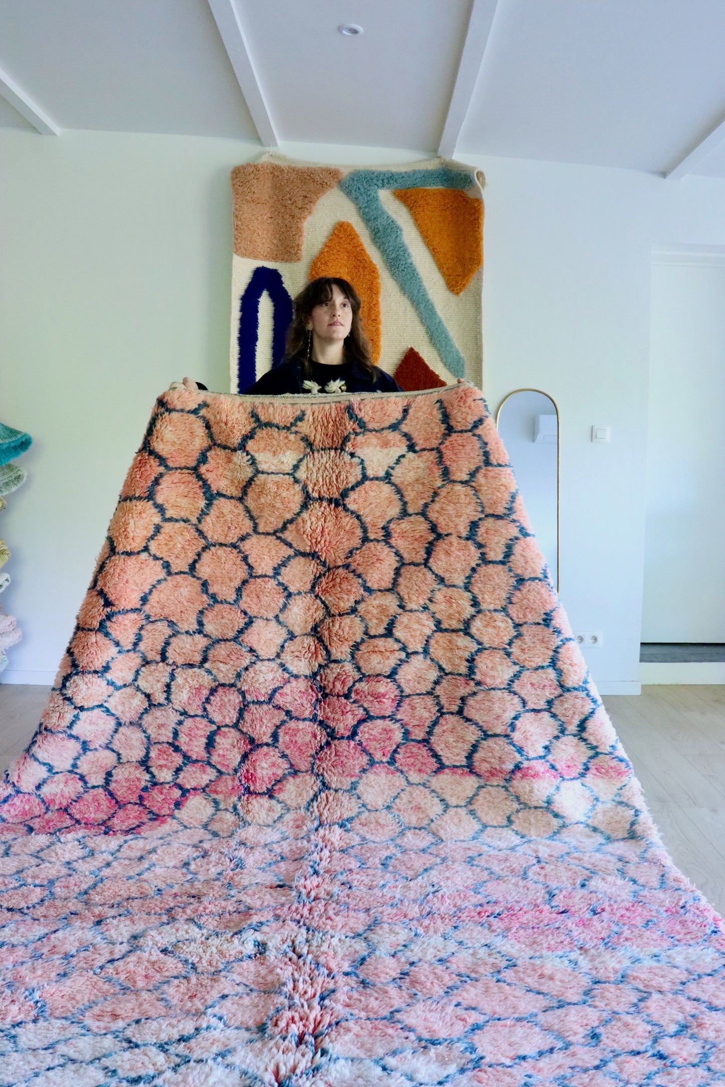 Tapis Beni Ouarain coloré (1027) 347x211cm - Sweet Dreams