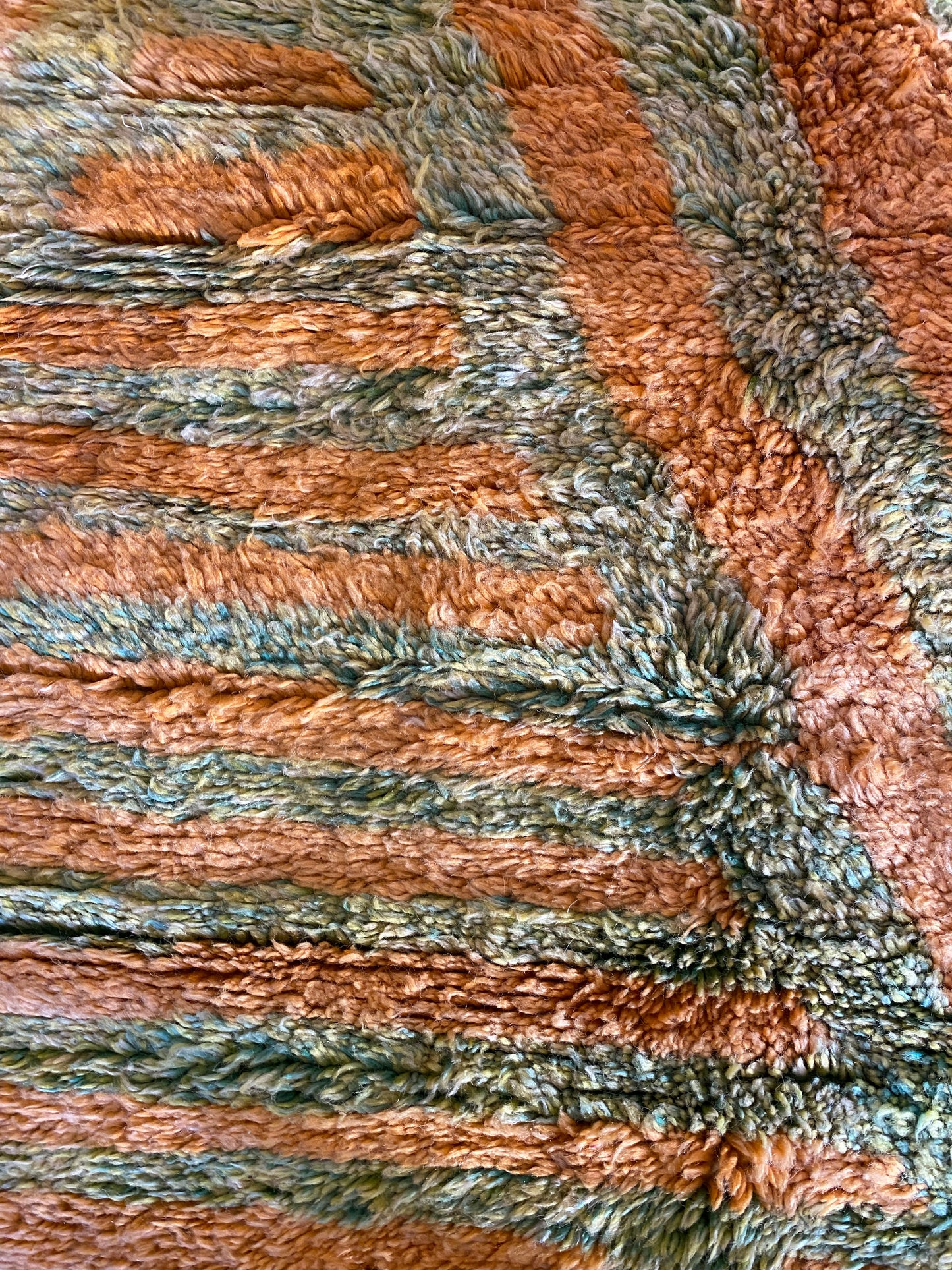 Tapis Beni Ouarain coloré (950) 354x262cm - Pistacchio & Mango