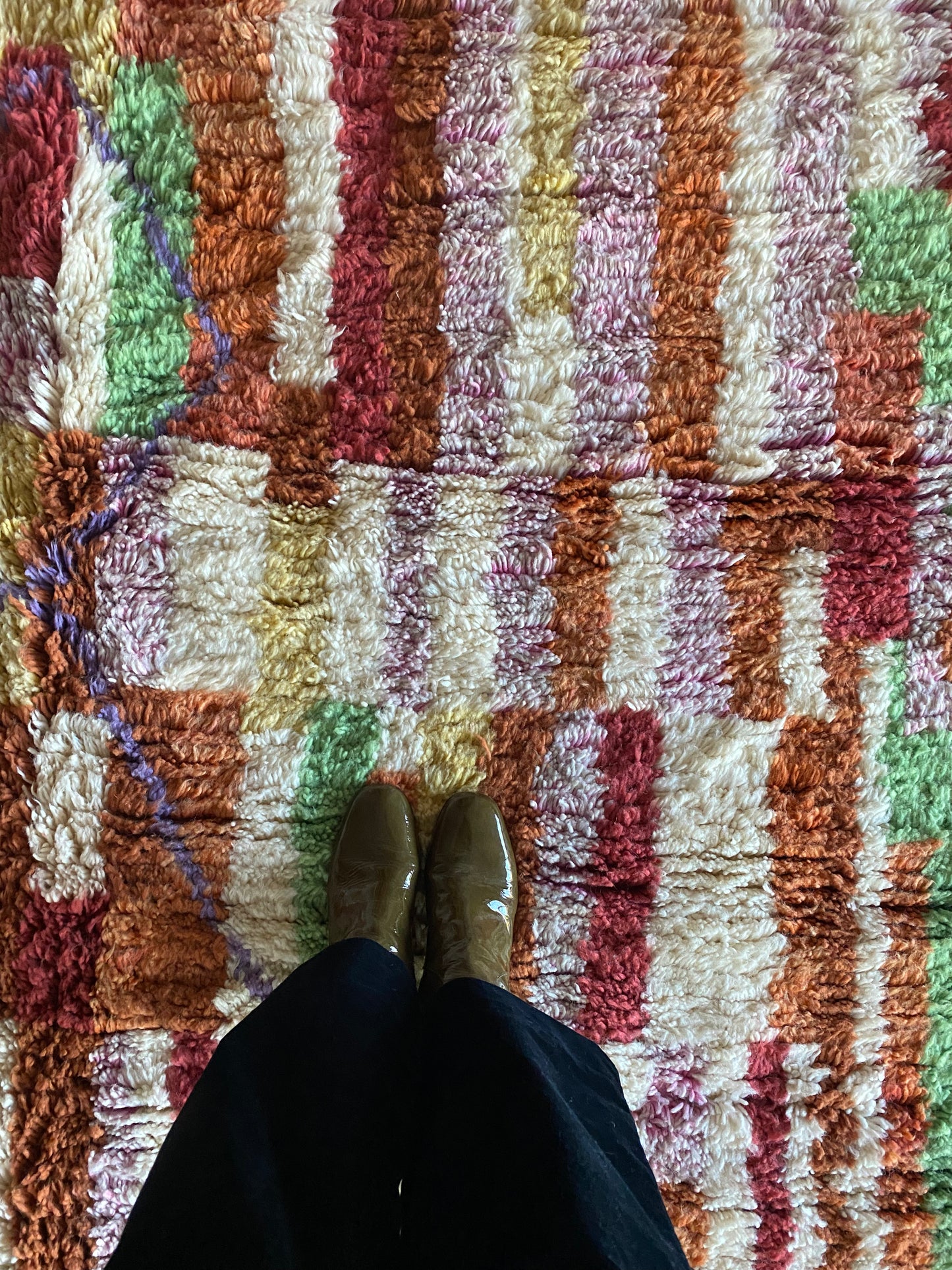 Tapis Beni Ouarain coloré (1017) 288x207cm - Willow