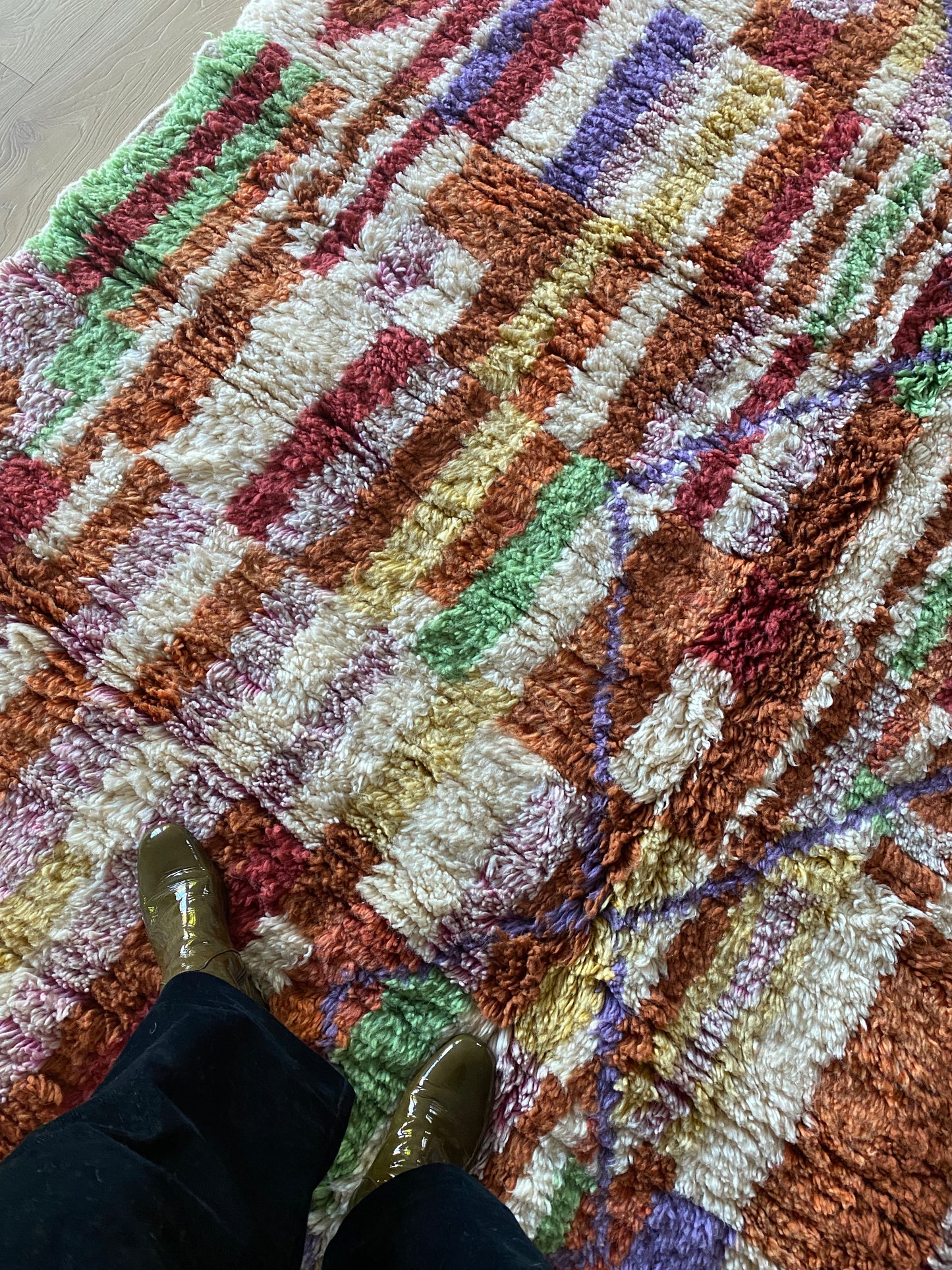 Tapis Beni Ouarain coloré (1017) 288x207cm - Willow