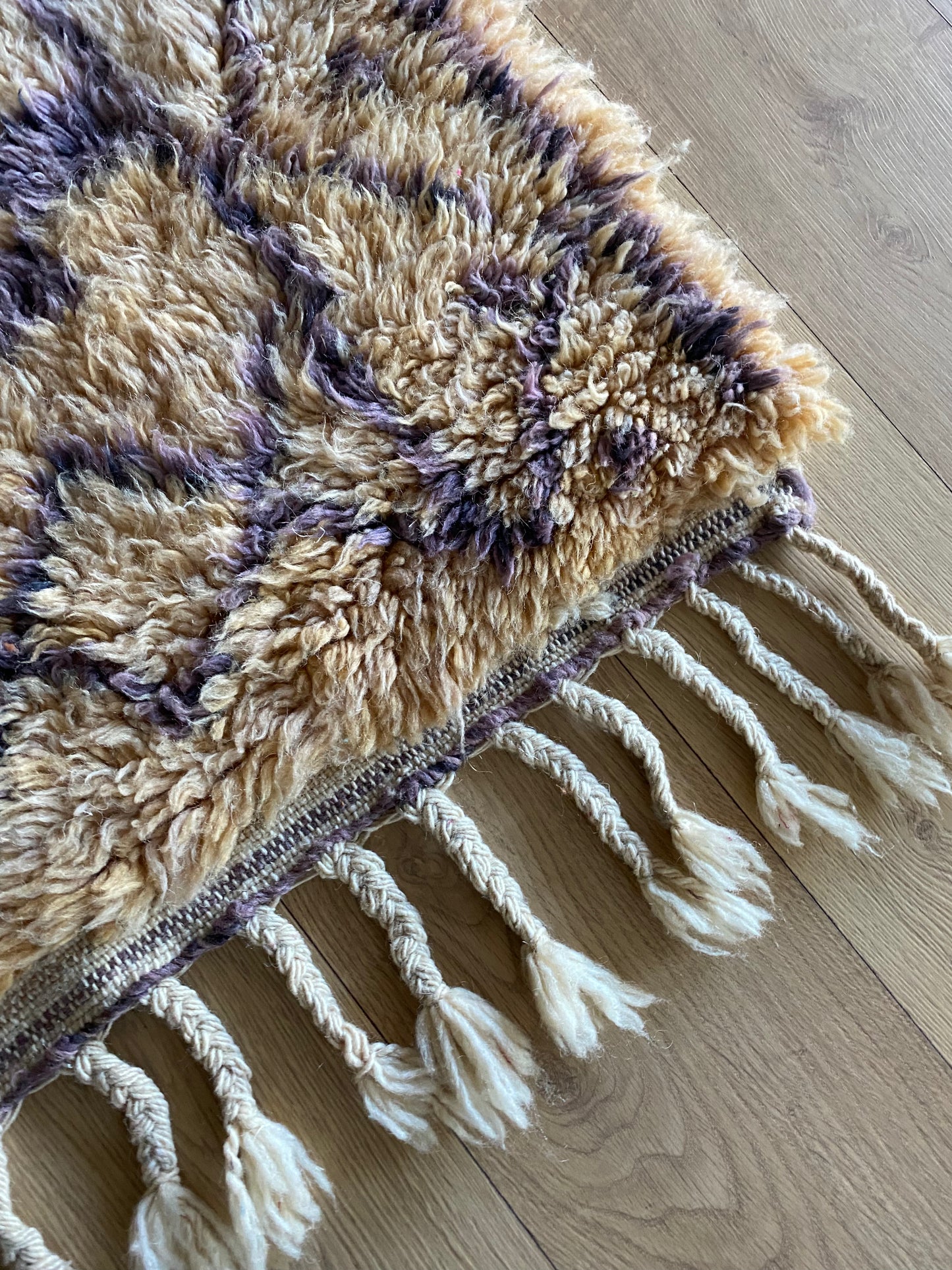 Beni Ouarain Marokkaans kleurrijk tapijt (999) 140x112cm - Lilac 1