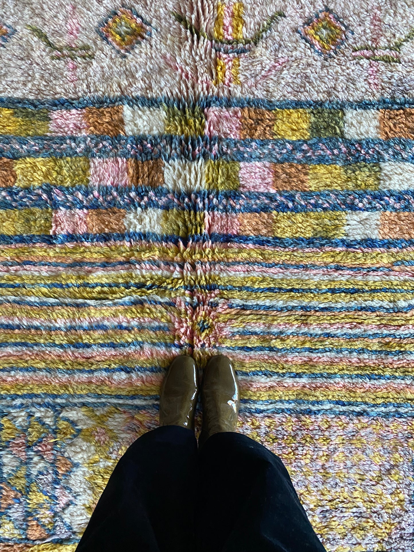 Beni Ouarain Marokkaans kleurrijk tapijt (1018) 304x203cm - Taroudant