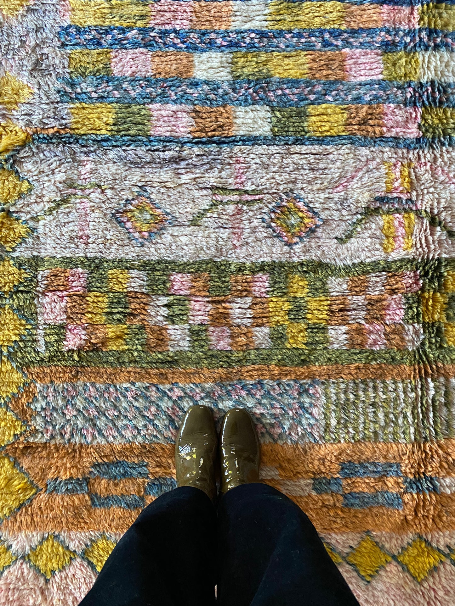 Beni Ouarain Marokkaans kleurrijk tapijt (1018) 304x203cm - Taroudant