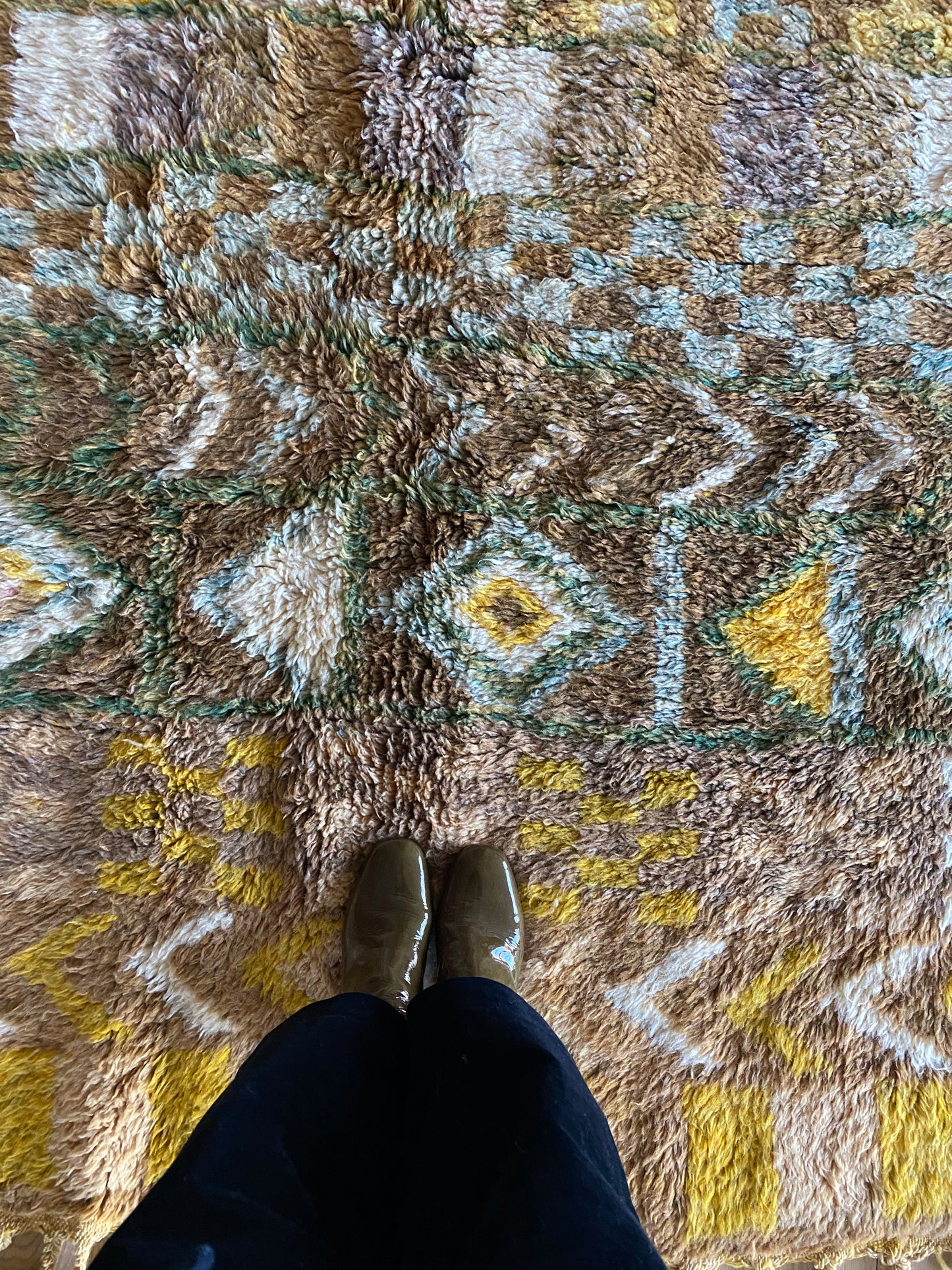 Beni Ouarain Marokkaans kleurrijk tapijt (1011) 254x156cm - Skoura