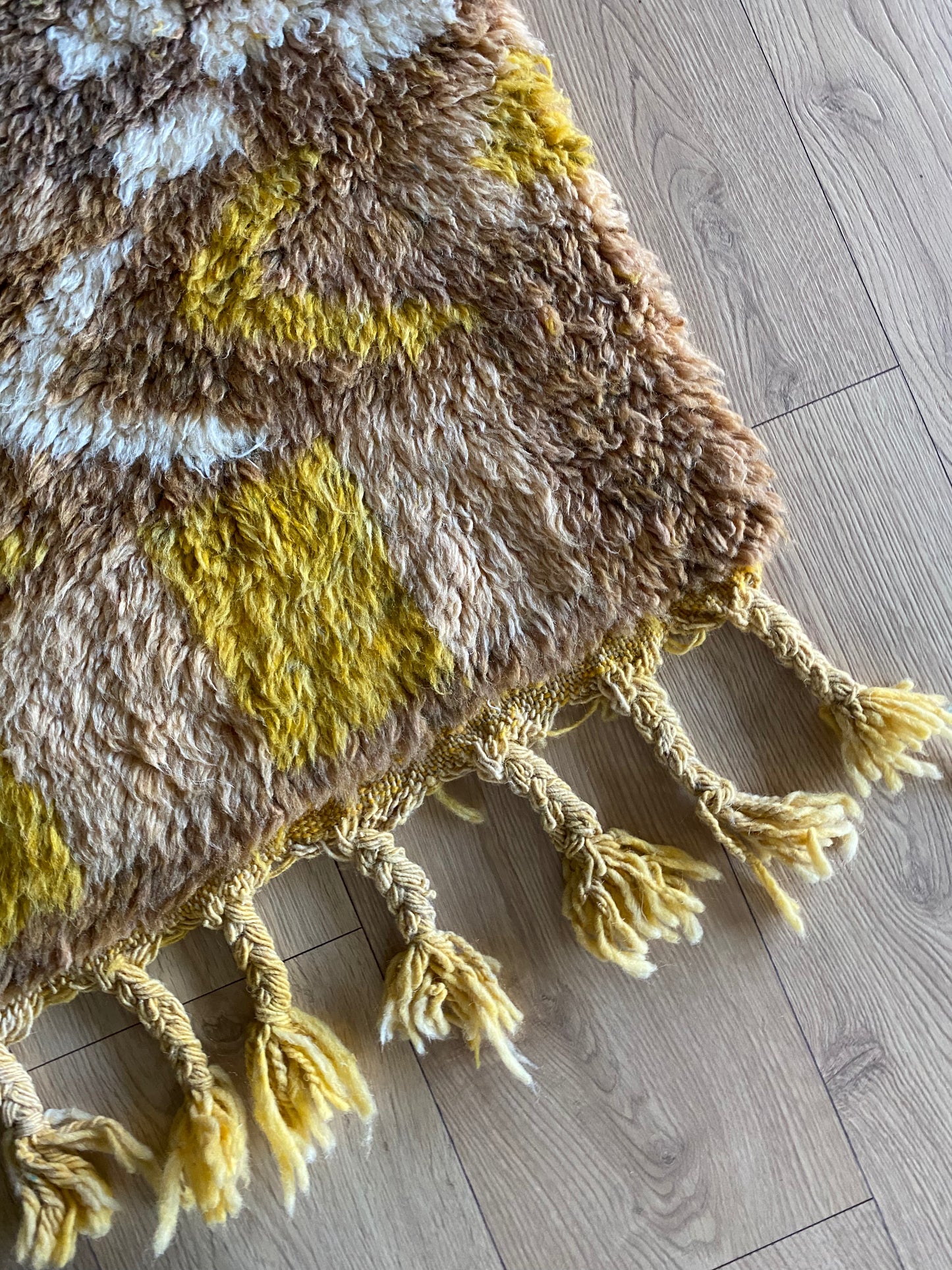 Beni Ouarain Marokkaans kleurrijk tapijt (1011) 254x156cm - Skoura