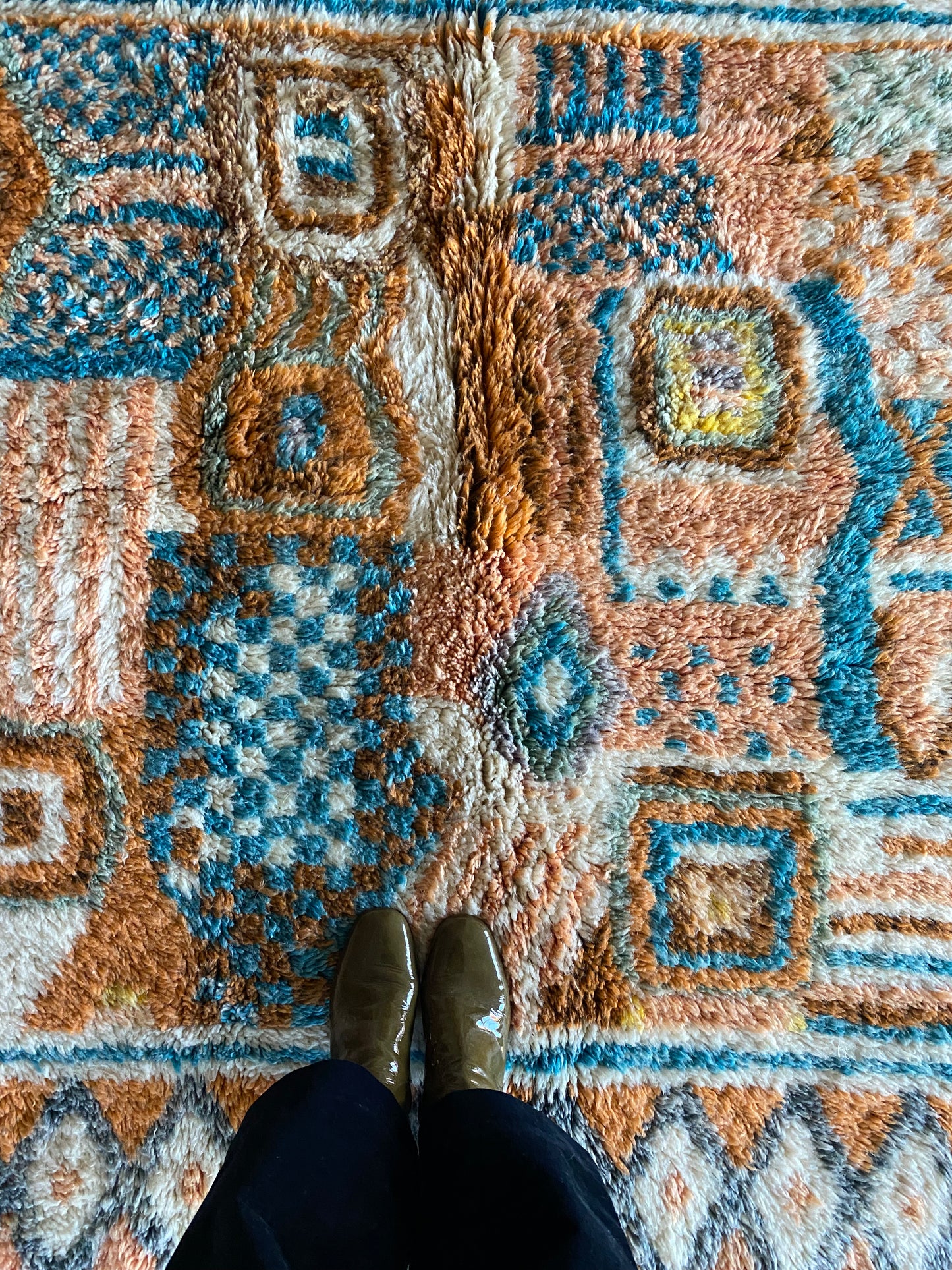 Beni Ouarain Marokkaans kleurrijk tapijt (1012) 268x172cm - River in the Atlas