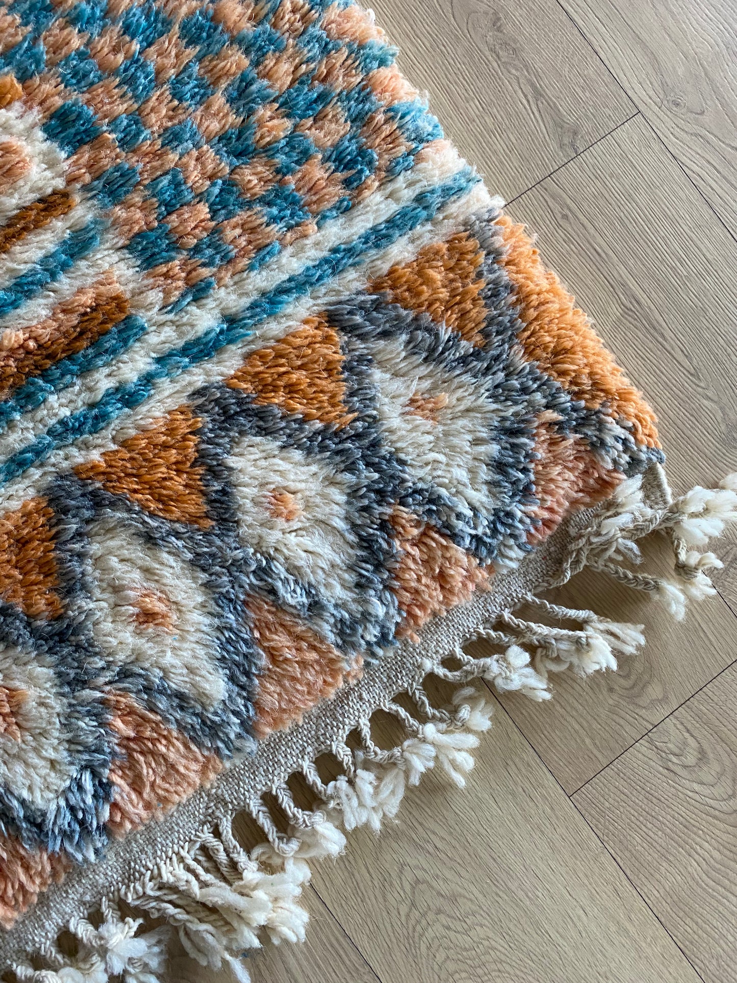 Beni Ouarain Marokkaans kleurrijk tapijt (1012) 268x172cm - River in the Atlas