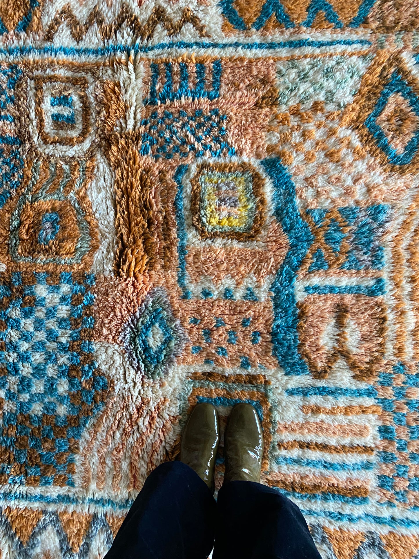 Beni Ouarain Marokkaans kleurrijk tapijt (1012) 268x172cm - River in the Atlas