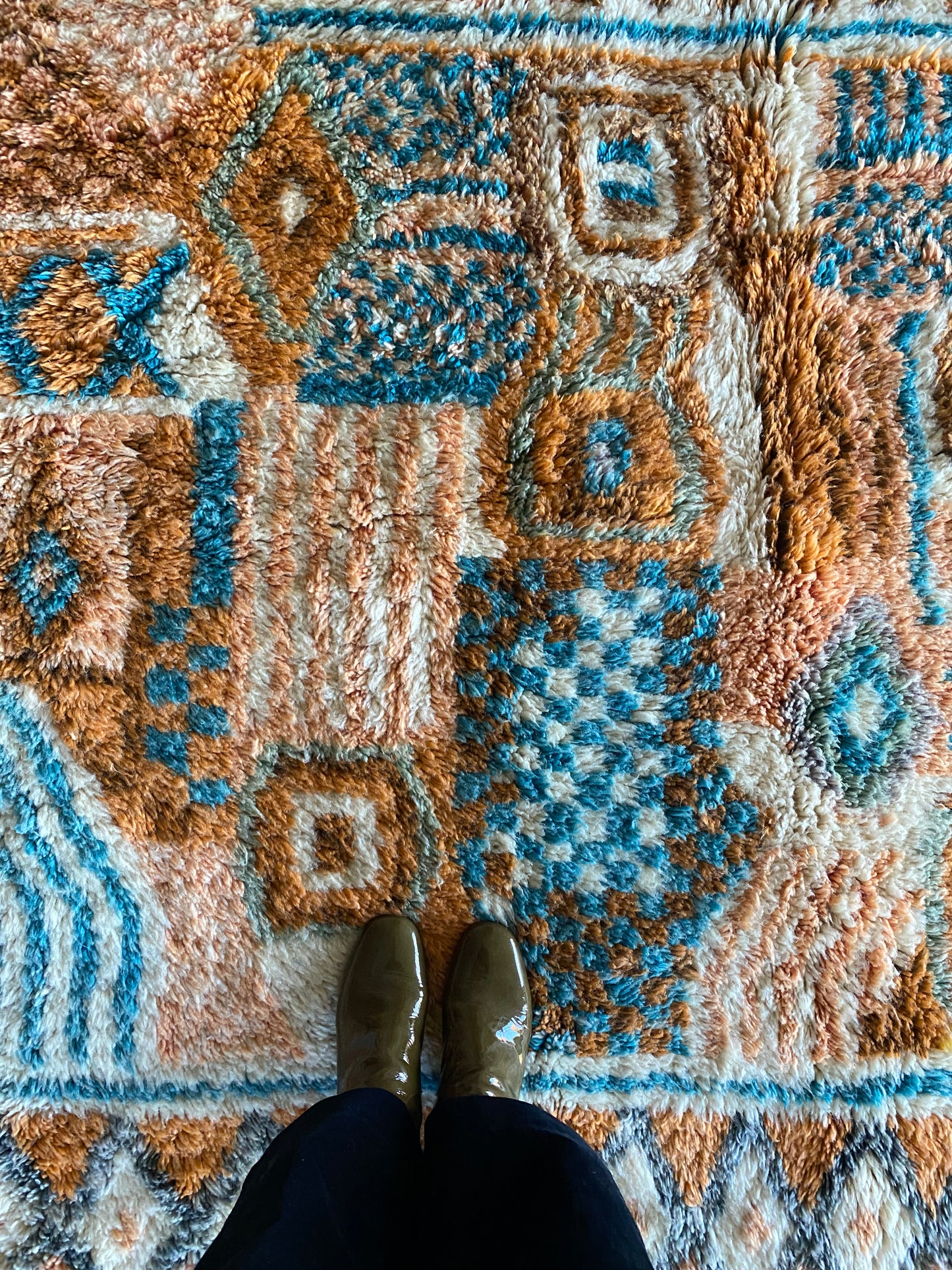 Beni Ouarain Marokkaans kleurrijk tapijt (1012) 268x172cm - River in the Atlas