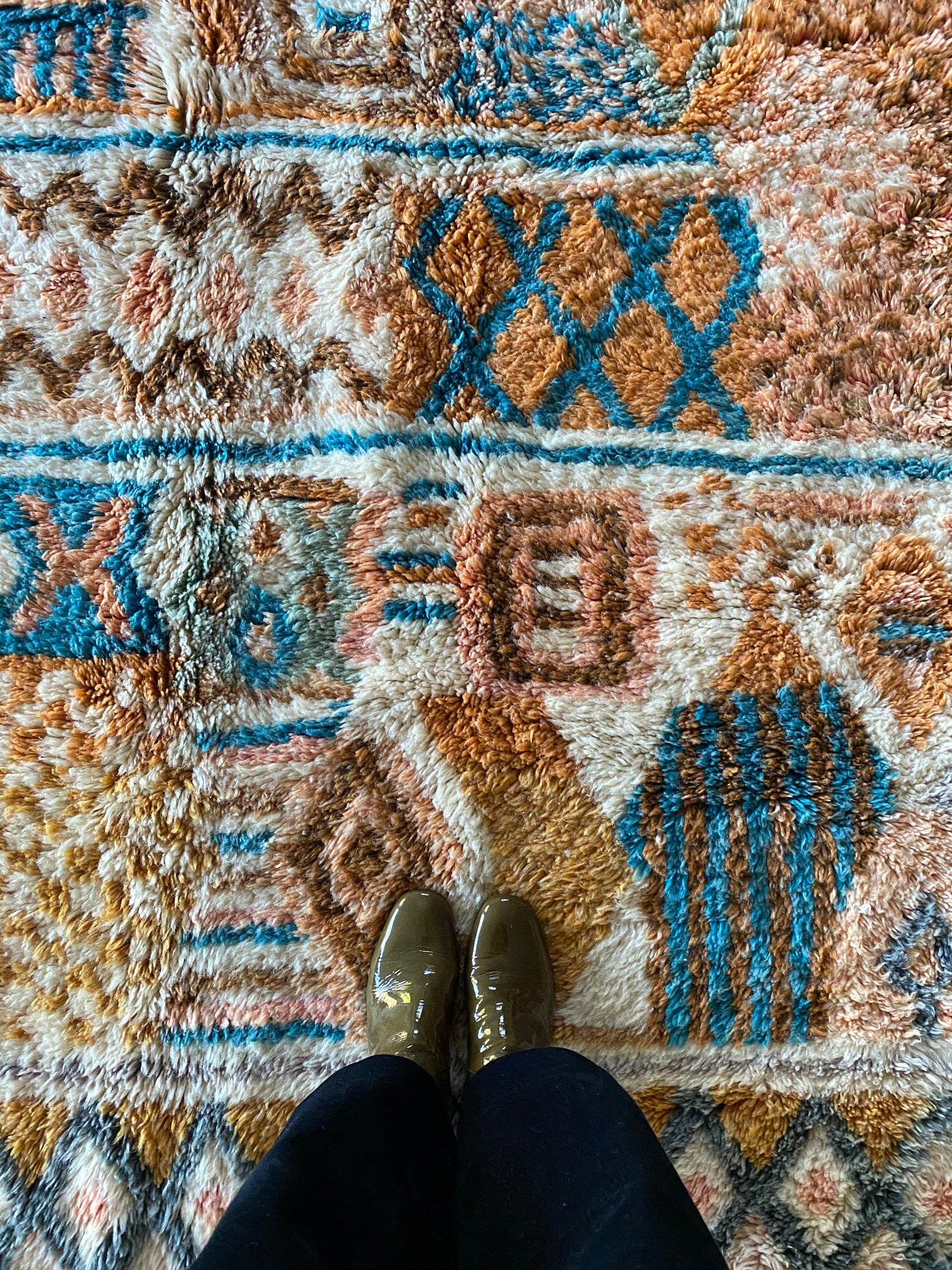 Beni Ouarain Marokkaans kleurrijk tapijt (1012) 268x172cm - River in the Atlas