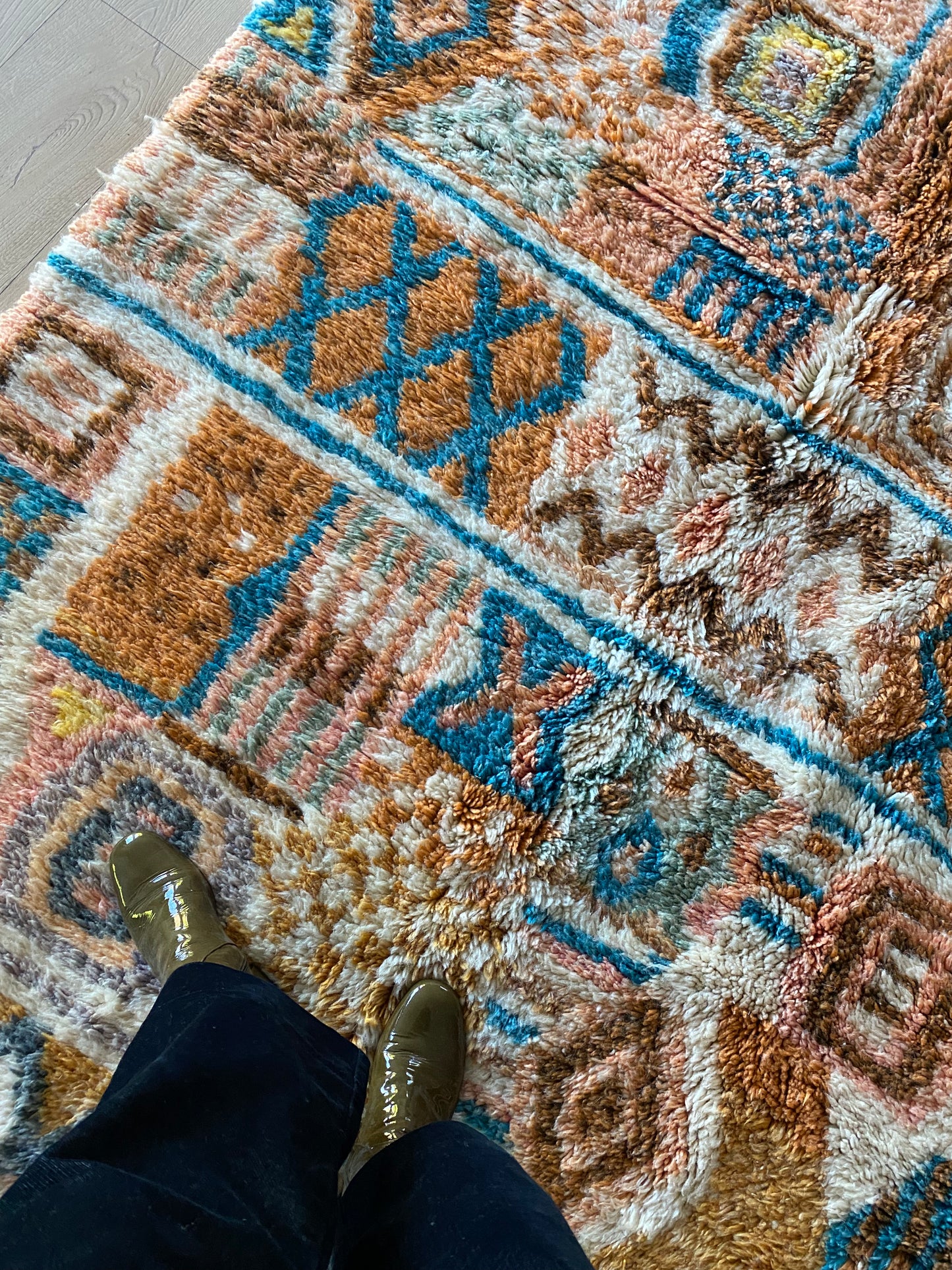 Beni Ouarain Marokkaans kleurrijk tapijt (1012) 268x172cm - River in the Atlas