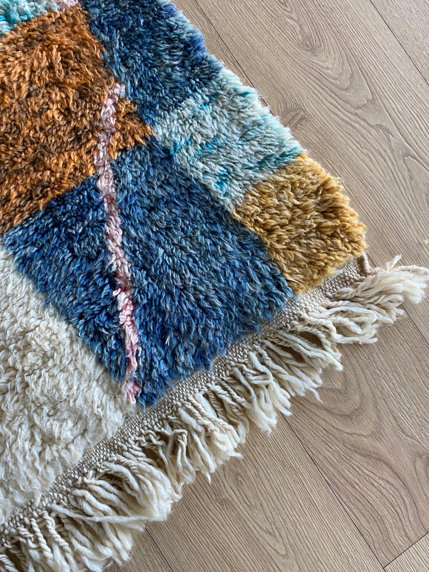 Beni Ouarain Marokkaans kleurrijk tapijt (1023) 297x206cm - Checkmate