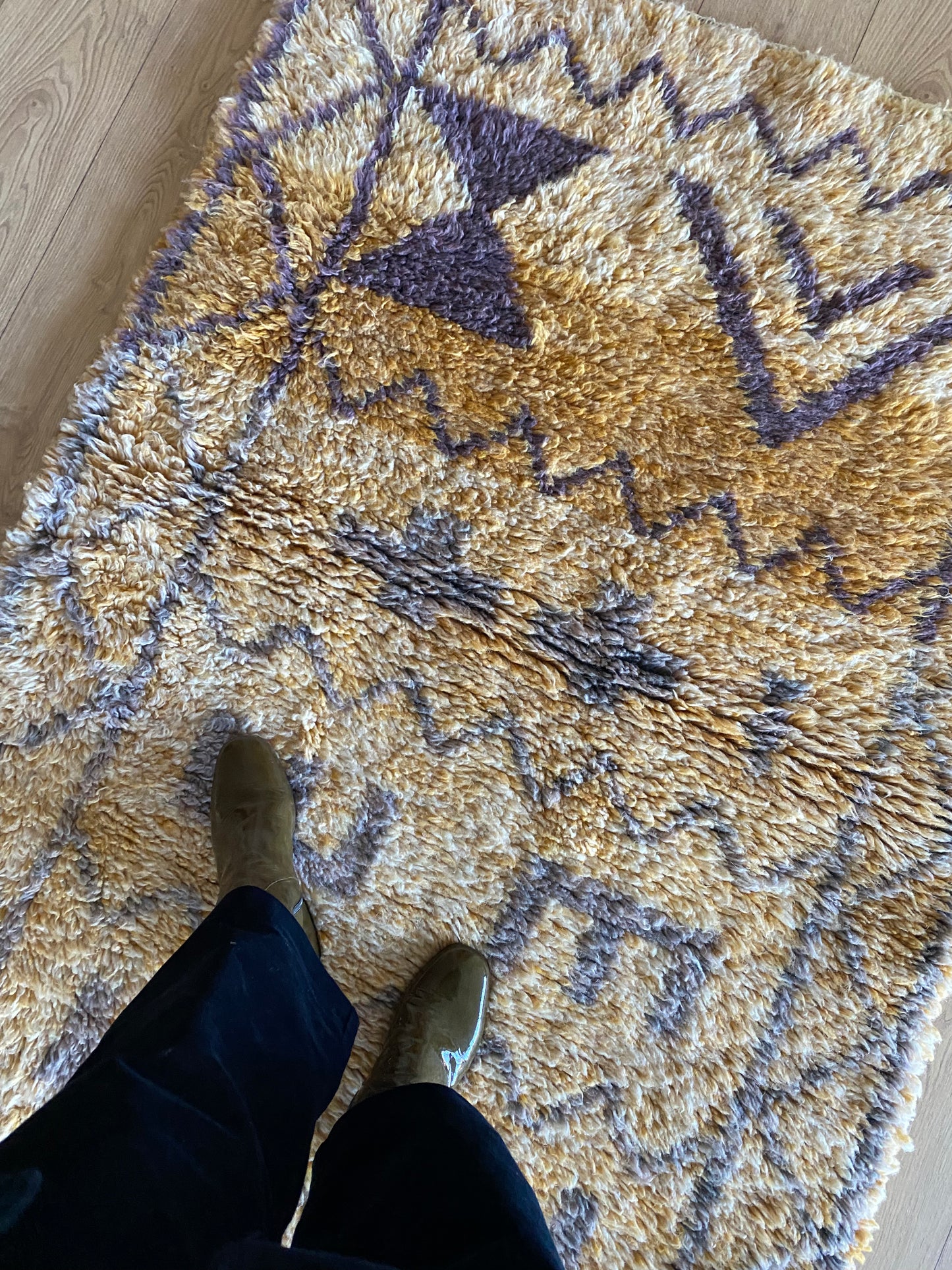 Tapis Beni Ouarain coloré (1000) 152x112cm - Lilac 2