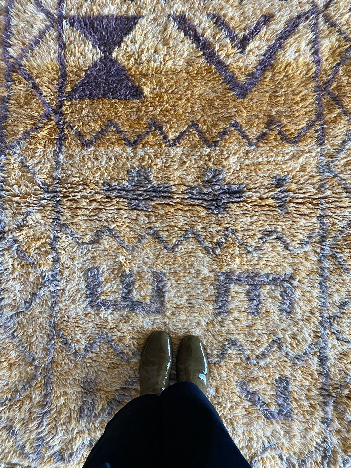 Tapis Beni Ouarain coloré (1000) 152x112cm - Lilac 2