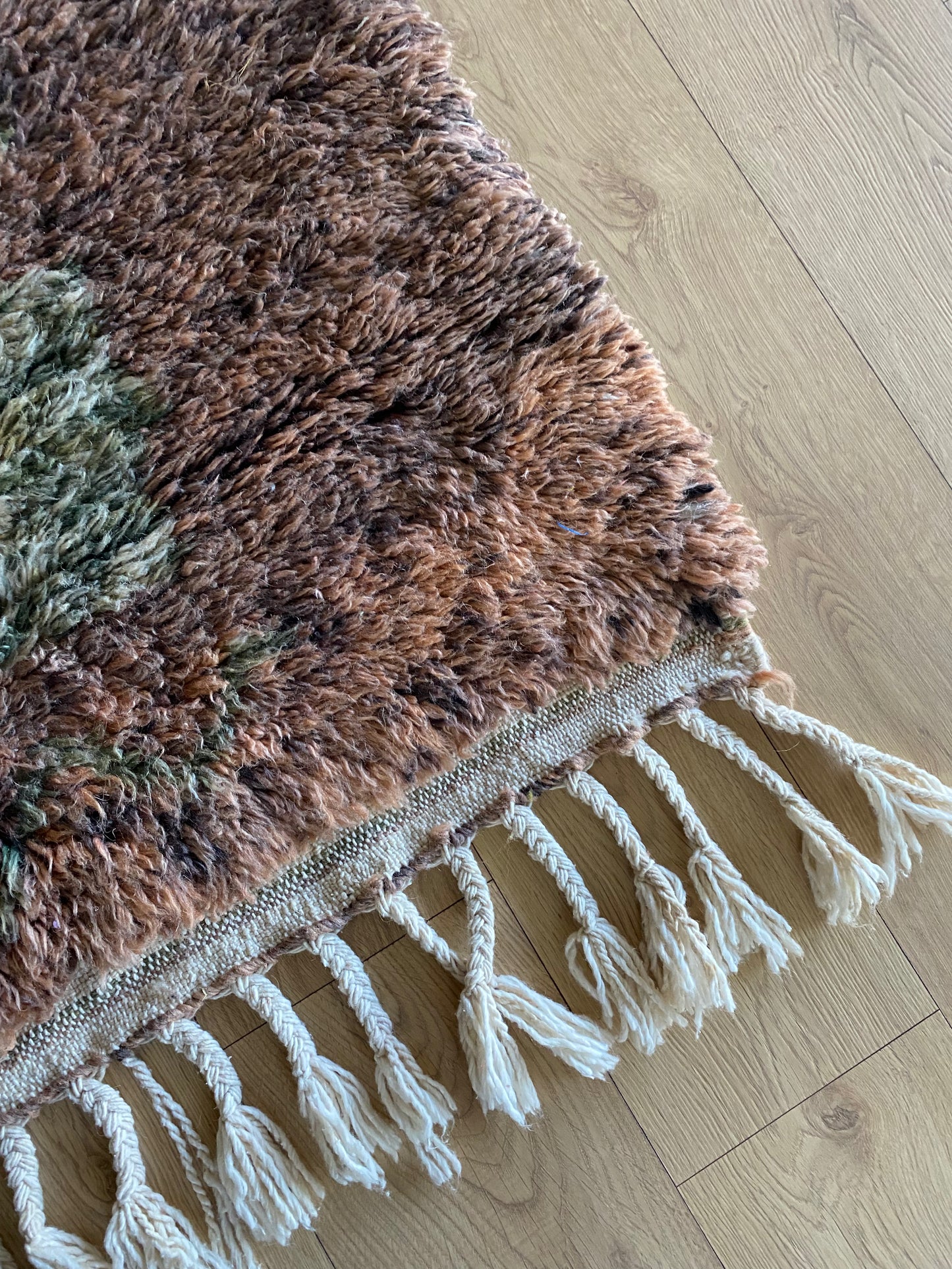 Beni Ouarain Marokkaans kleurrijk tapijt (1003) 154x106cm - Purple Moss