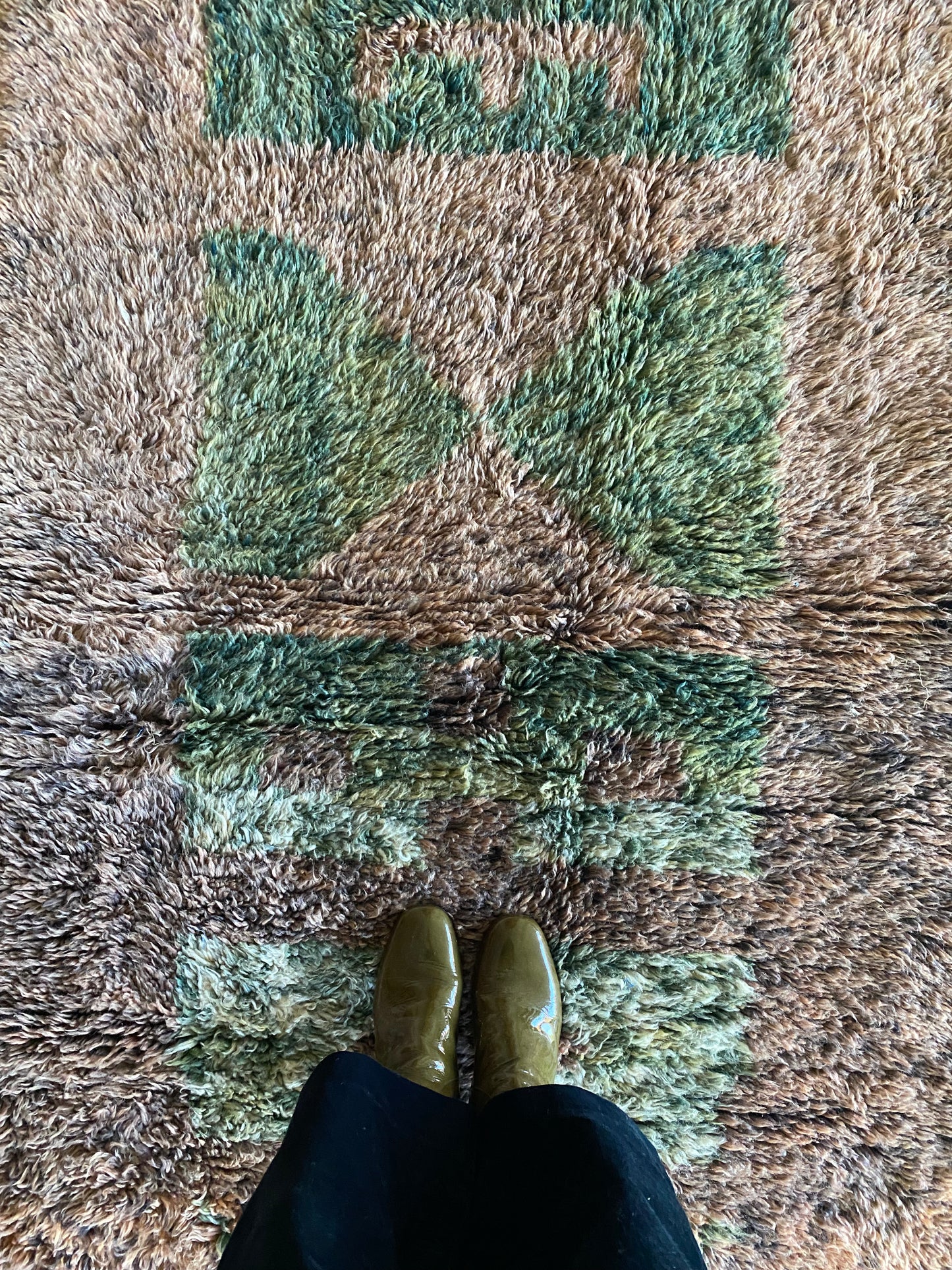 Beni Ouarain Marokkaans kleurrijk tapijt (1003) 154x106cm - Purple Moss