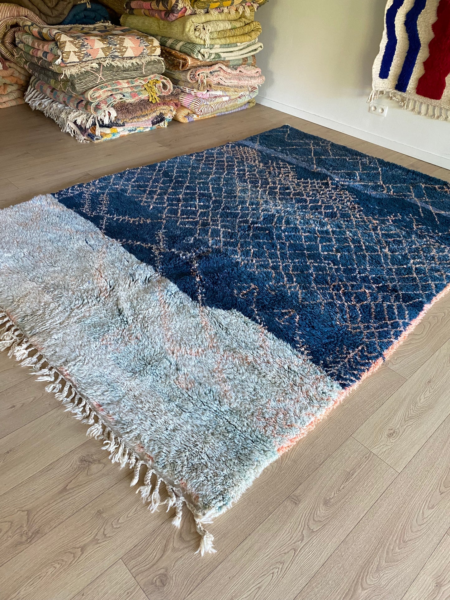 Tapis Beni Ouarain coloré (1024) 293x214cm - Night