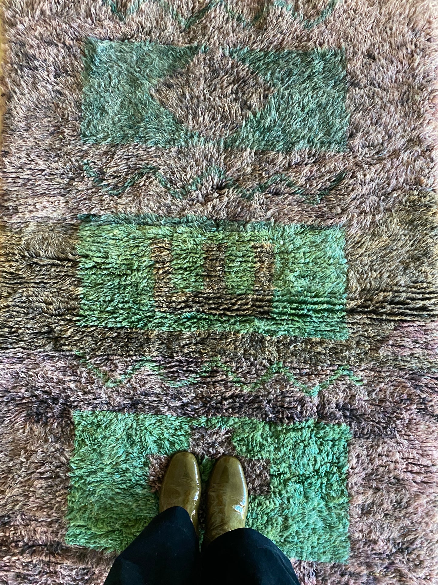 Beni Ouarain Marokkaans kleurrijk tapijt (1007) 162x102cm - Purple Moss 2