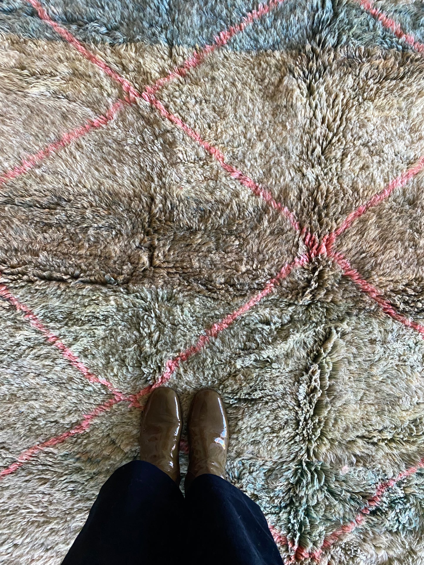 Beni Ouarain Marokkaans kleurrijk tapijt (1014) 255x172cm - Winter in the oasis