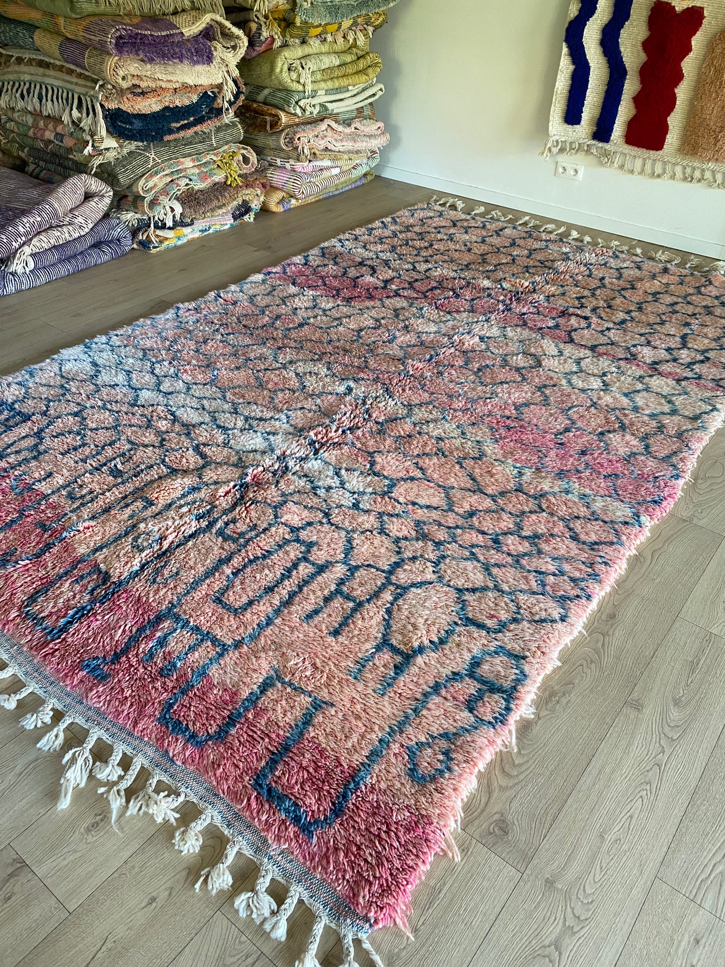 Tapis Beni Ouarain coloré (1027) 347x211cm - Sweet Dreams