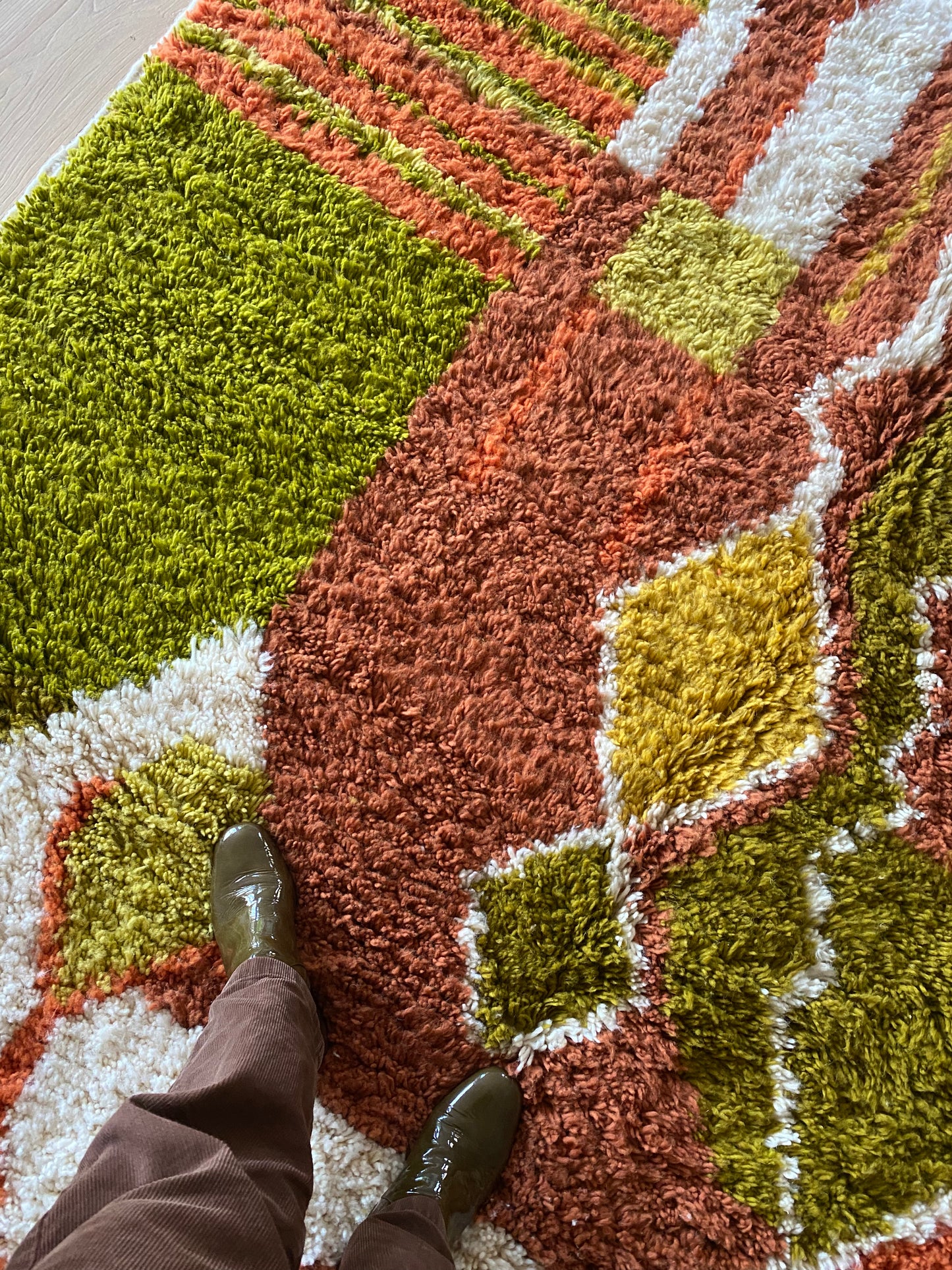 Beni Ouarain Moroccan Colorful Rug (1029) 304x207 - The 70's