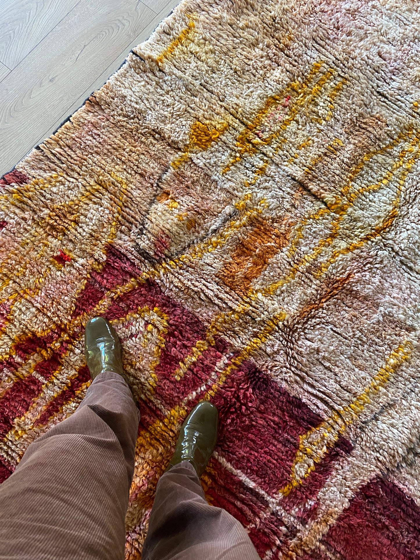 Boujaad Moroccan Colorful Rug (1033) 247x171cm - Red Earth