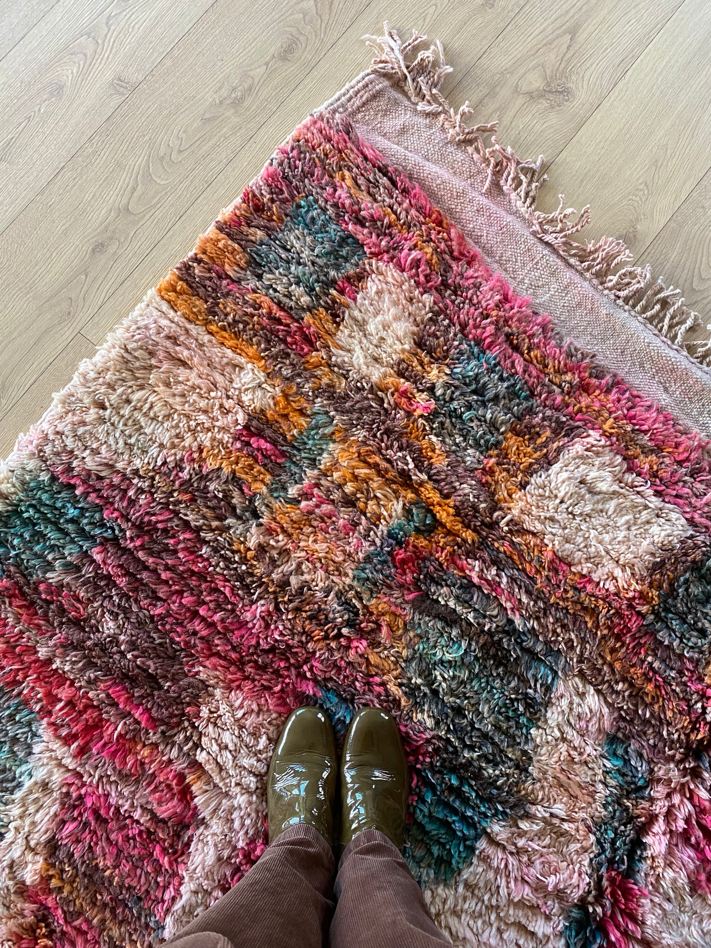 Boujaad Moroccan Colorful Rug (1034) 287x197cm - Peony