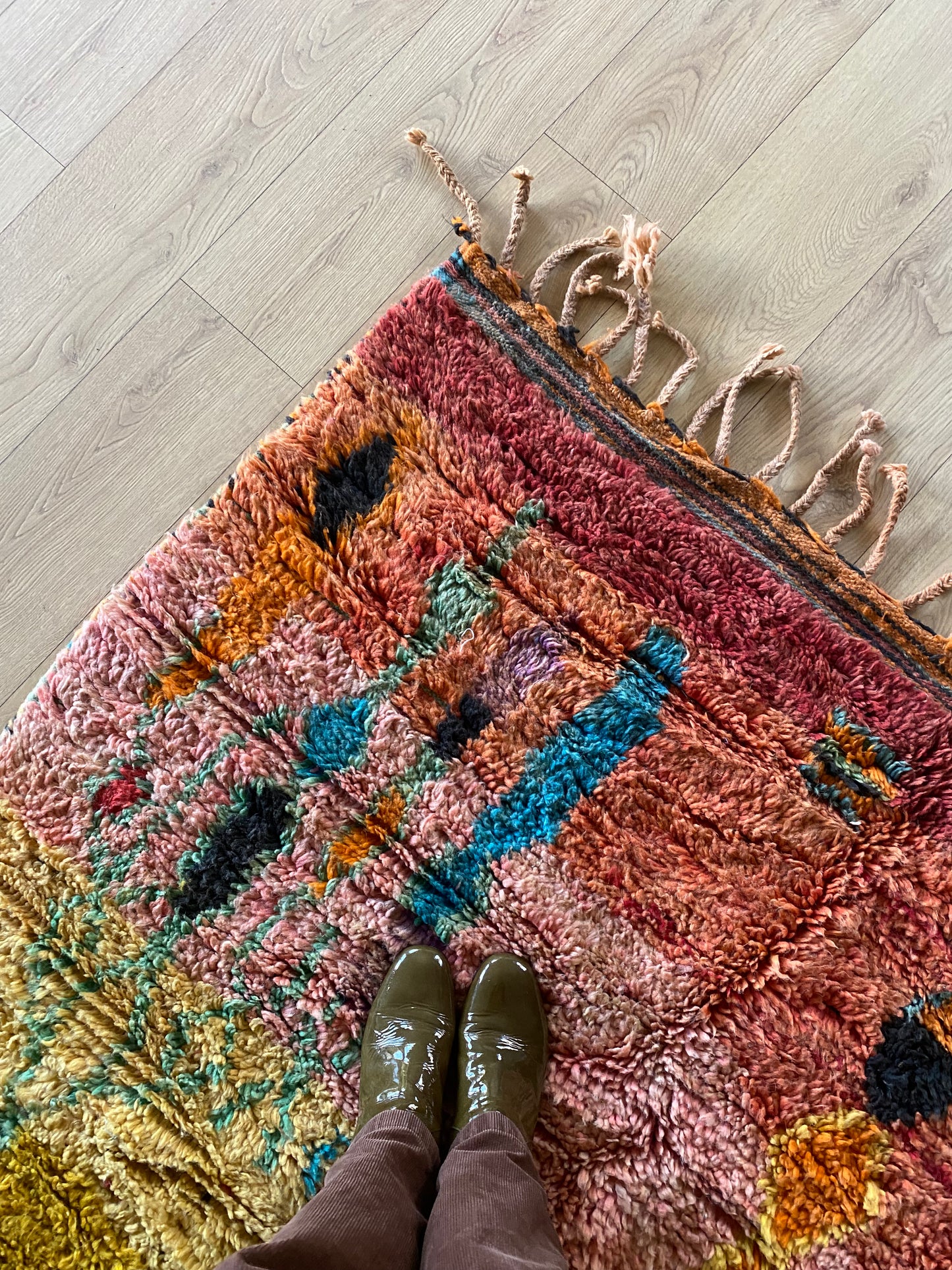 Boujaad Moroccan Colorful Rug (1032) 258x147cm - Palermo