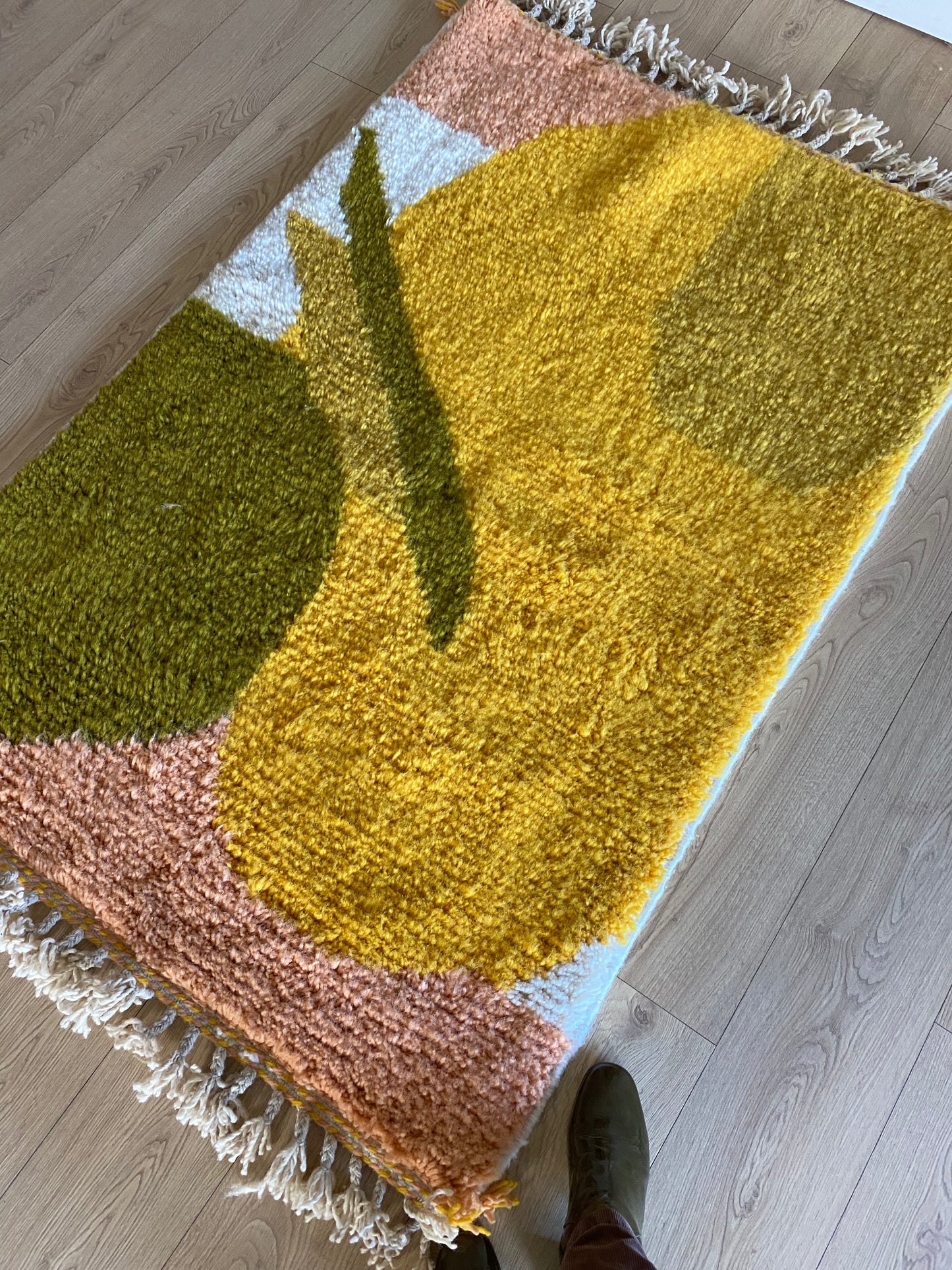 Colorful Moroccan Rug (1030) 155x104cm - Pamplemousse Sorbet 2