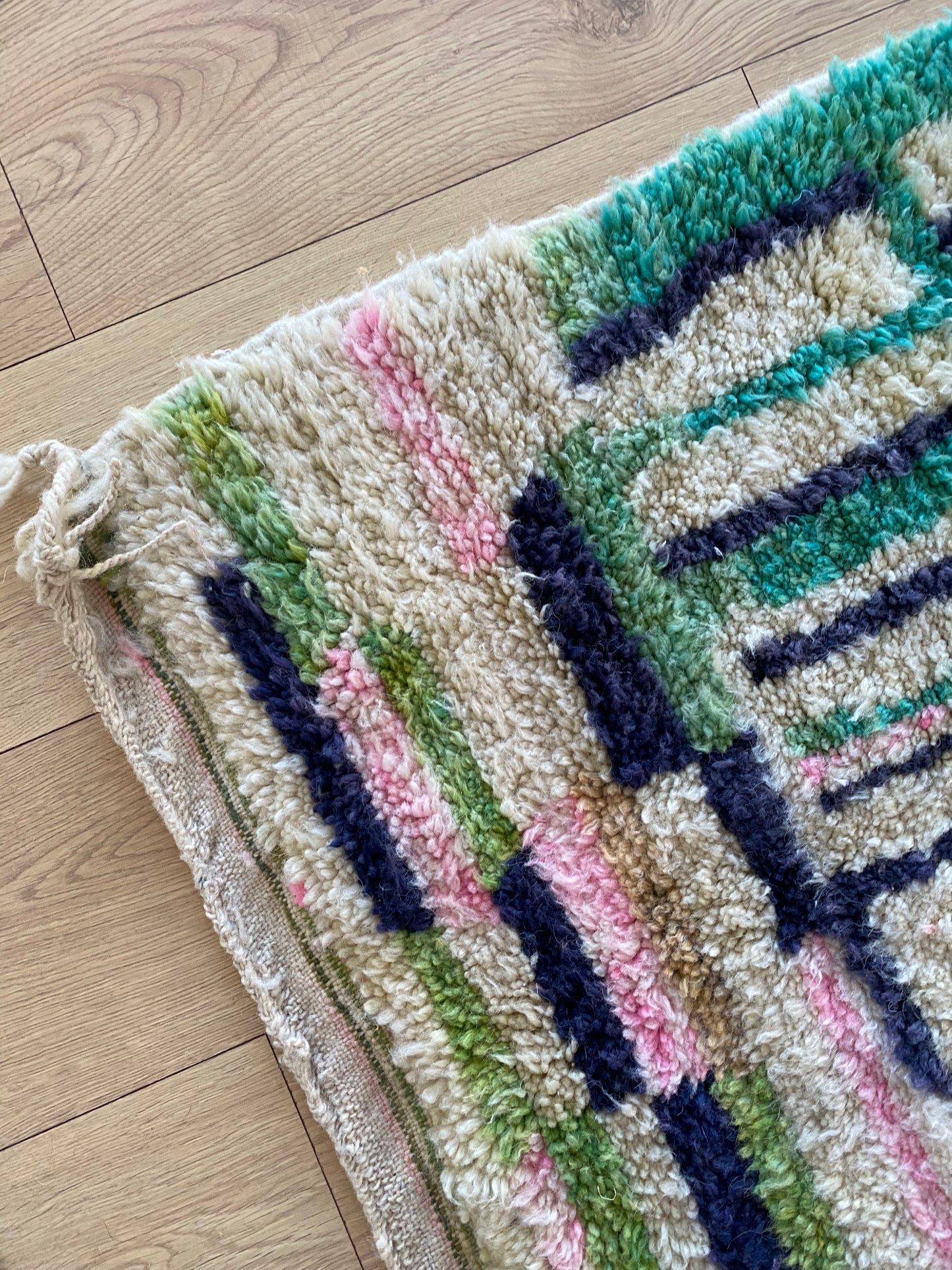 Beni Ouarain Moroccan Colorful Rug (1055) 249x160cm - Ourika