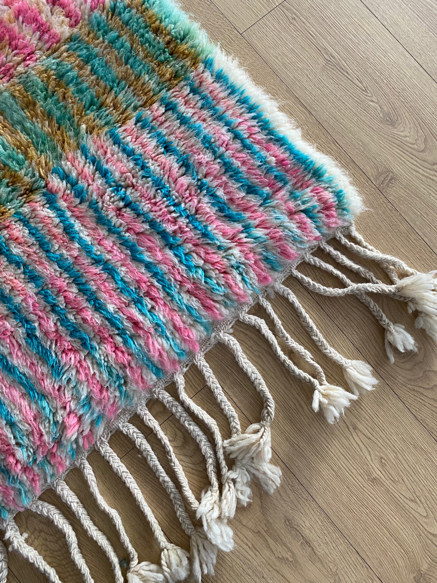 Beni Ouarain Moroccan Colorful Rug (1062) 291x213cm - Circus