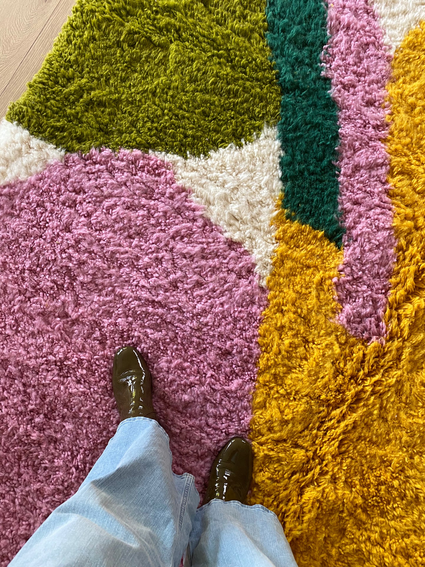 Tapis Berbère Tree of Colors (1137) 294x214cm - Pamplemousse