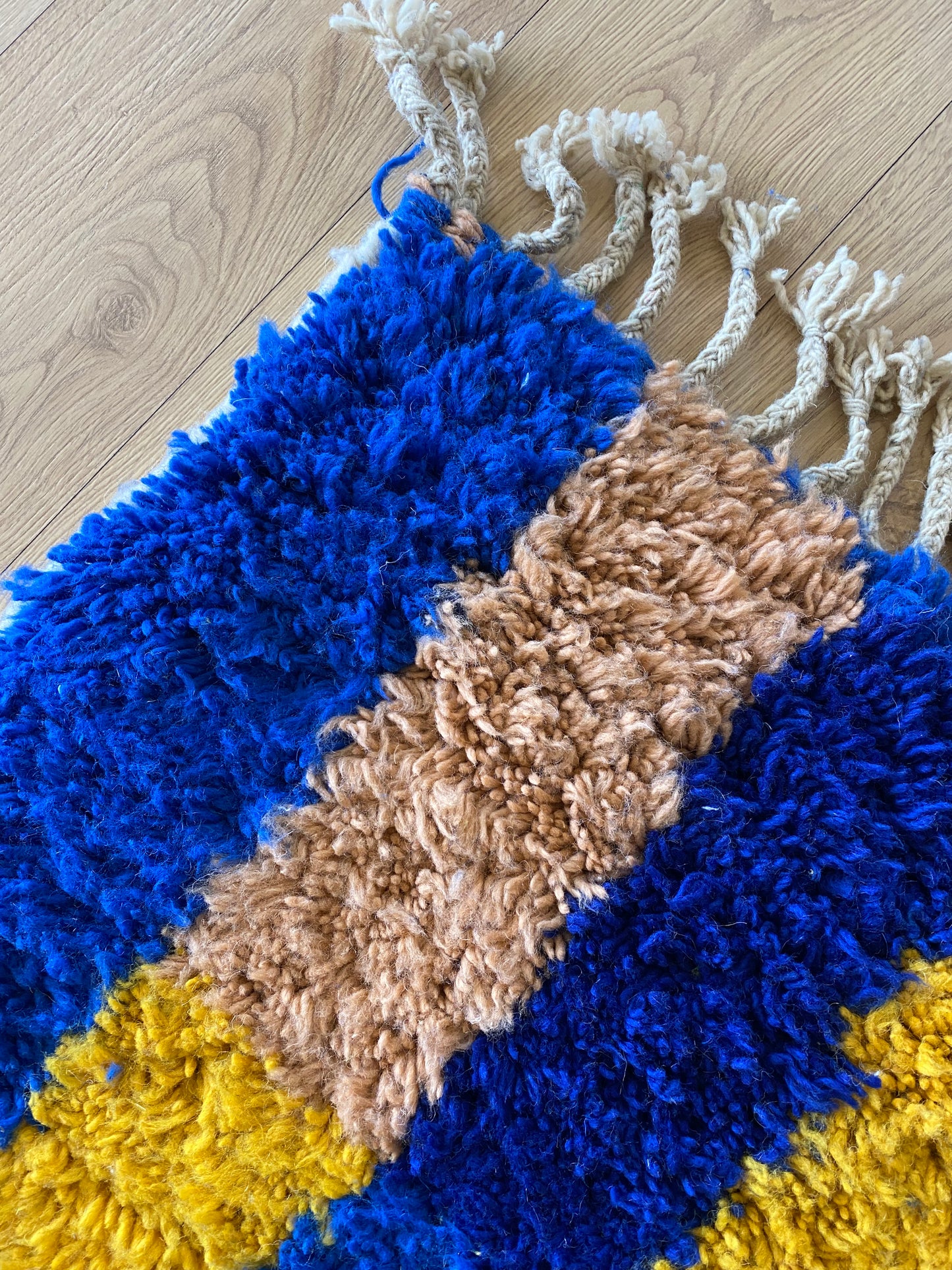 Beni Ouarain Marokkaans kleurrijk tapijt (1124) 312x203cm - Blue