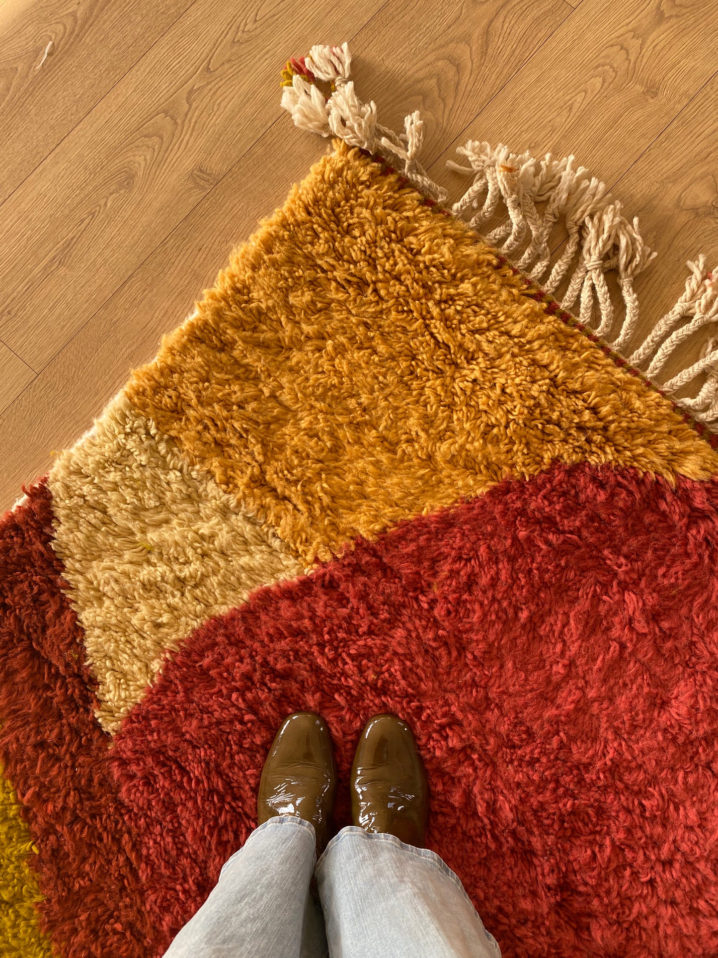 Tree of Colors Design Berber Rug (1136) 300x200cm - Raspberry