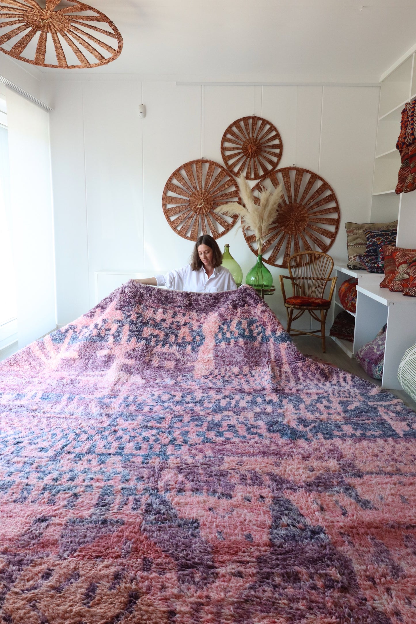 Beni Ouarain Moroccan Colorful Rug (328) 393x308cm
