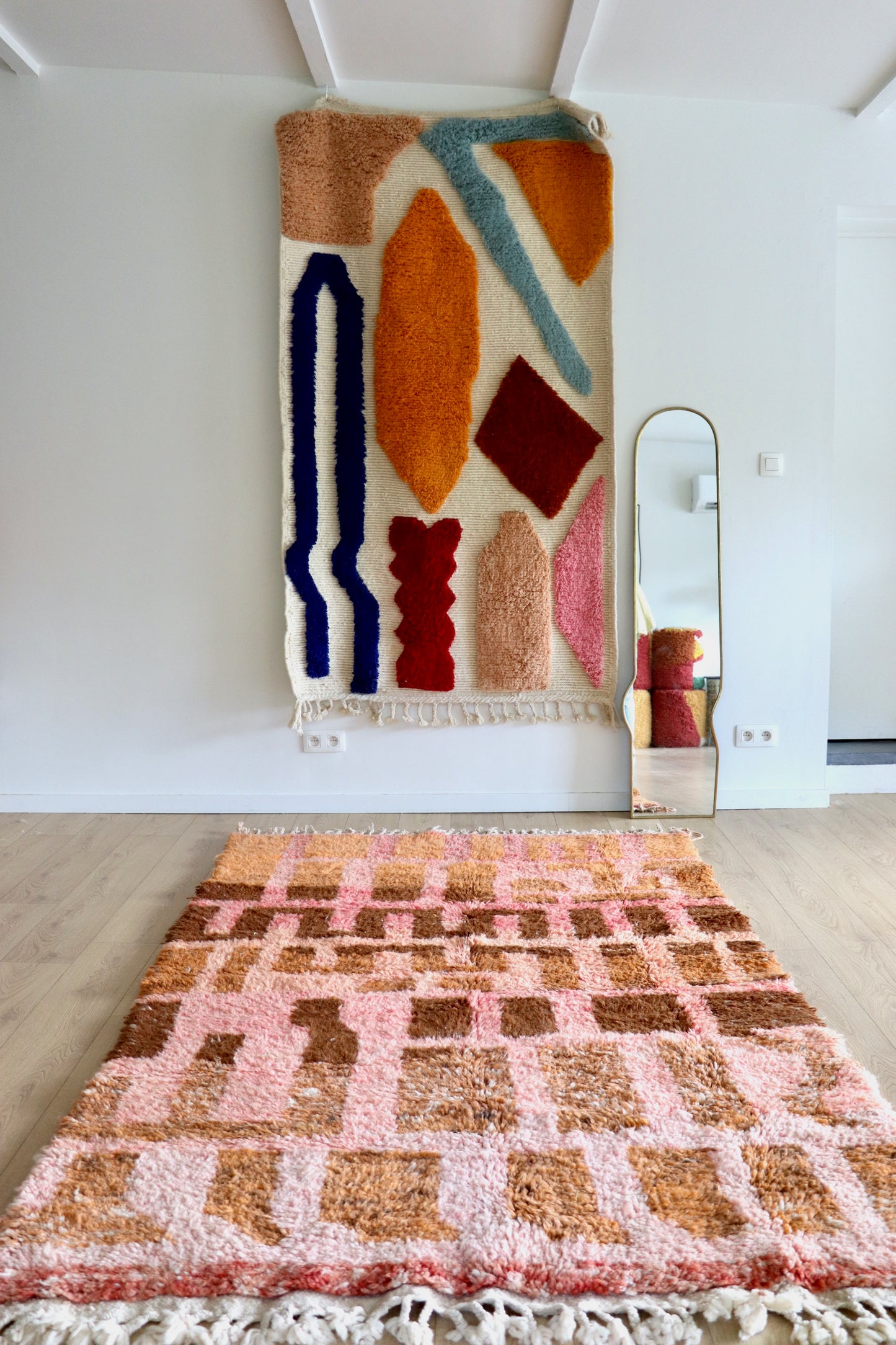 Beni Ouarain Marokkaans kleurrijk tapijt (1218) 251x152cm - The Road Ahead