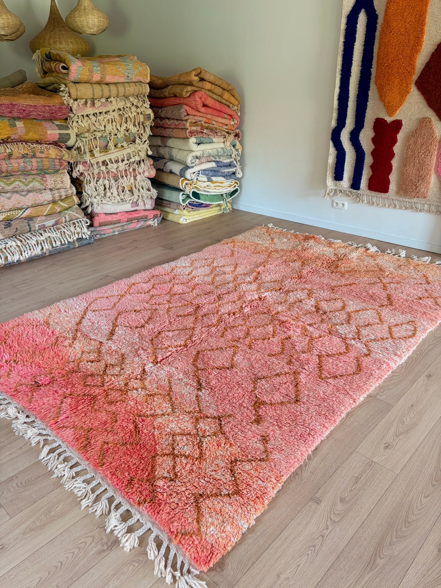Beni Ouarain Moroccan Colorful Rug (1240) 310x210cm - Ouarzazate