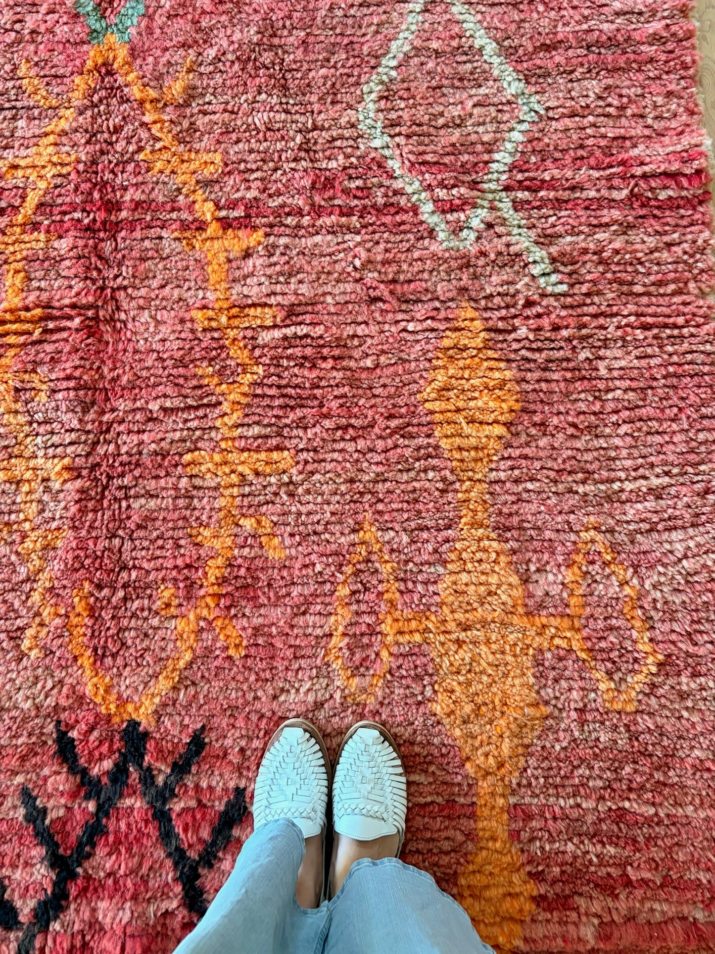 Boujaad Moroccan Colorful Rug (1208) 255x170 - Red Earth