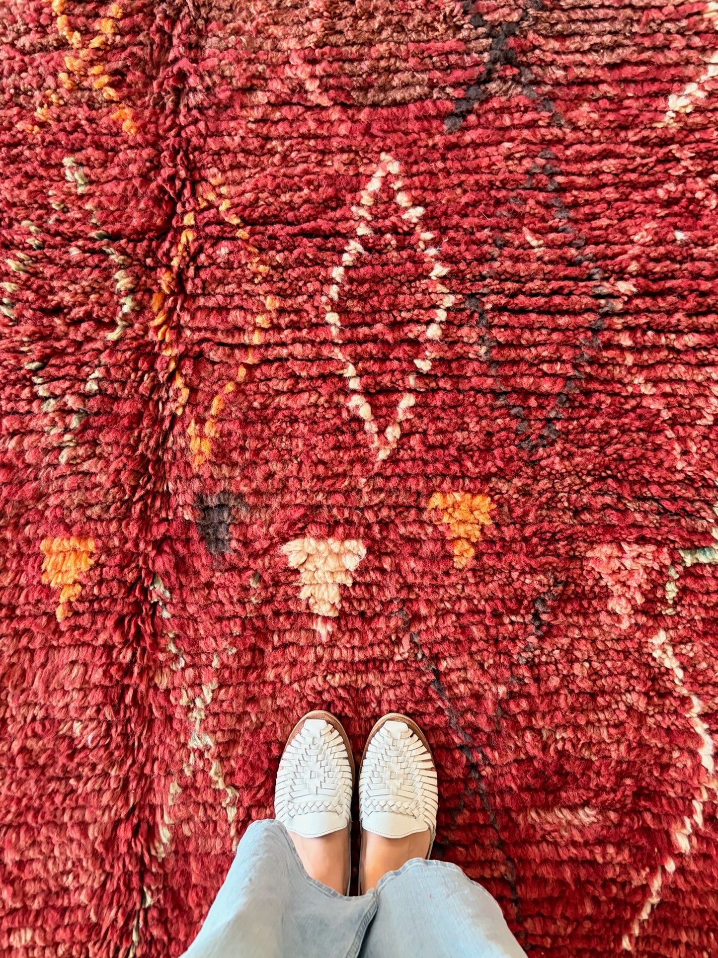 Boujaad Moroccan Colorful Rug (1210) 253x162 - Burnt