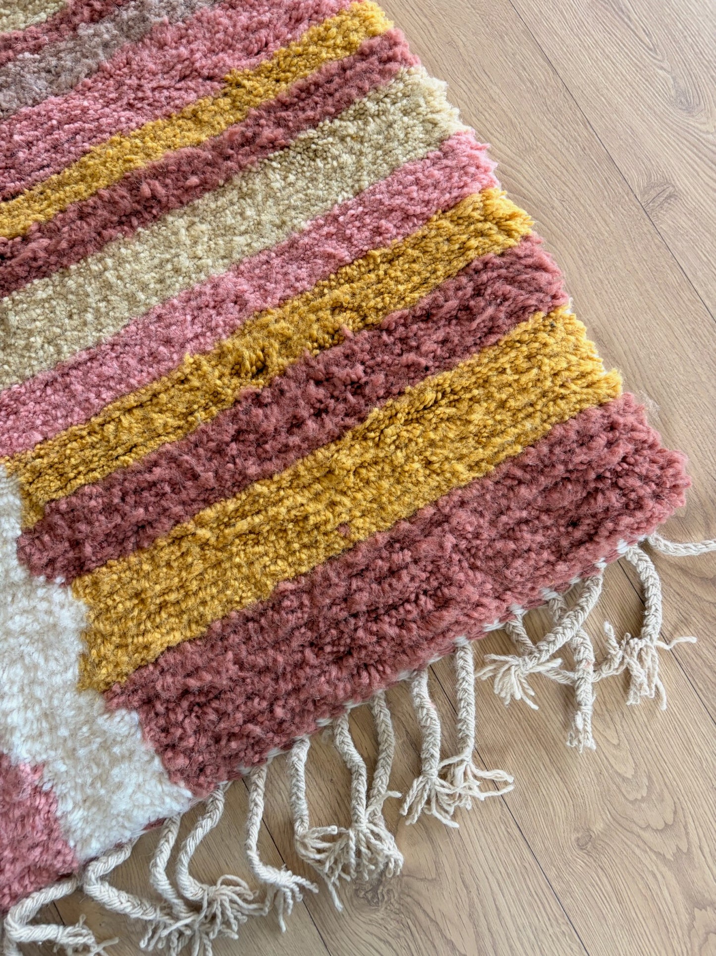 Tree of Colors Design Berber Rug (1226) 295x205cm - Sorbet