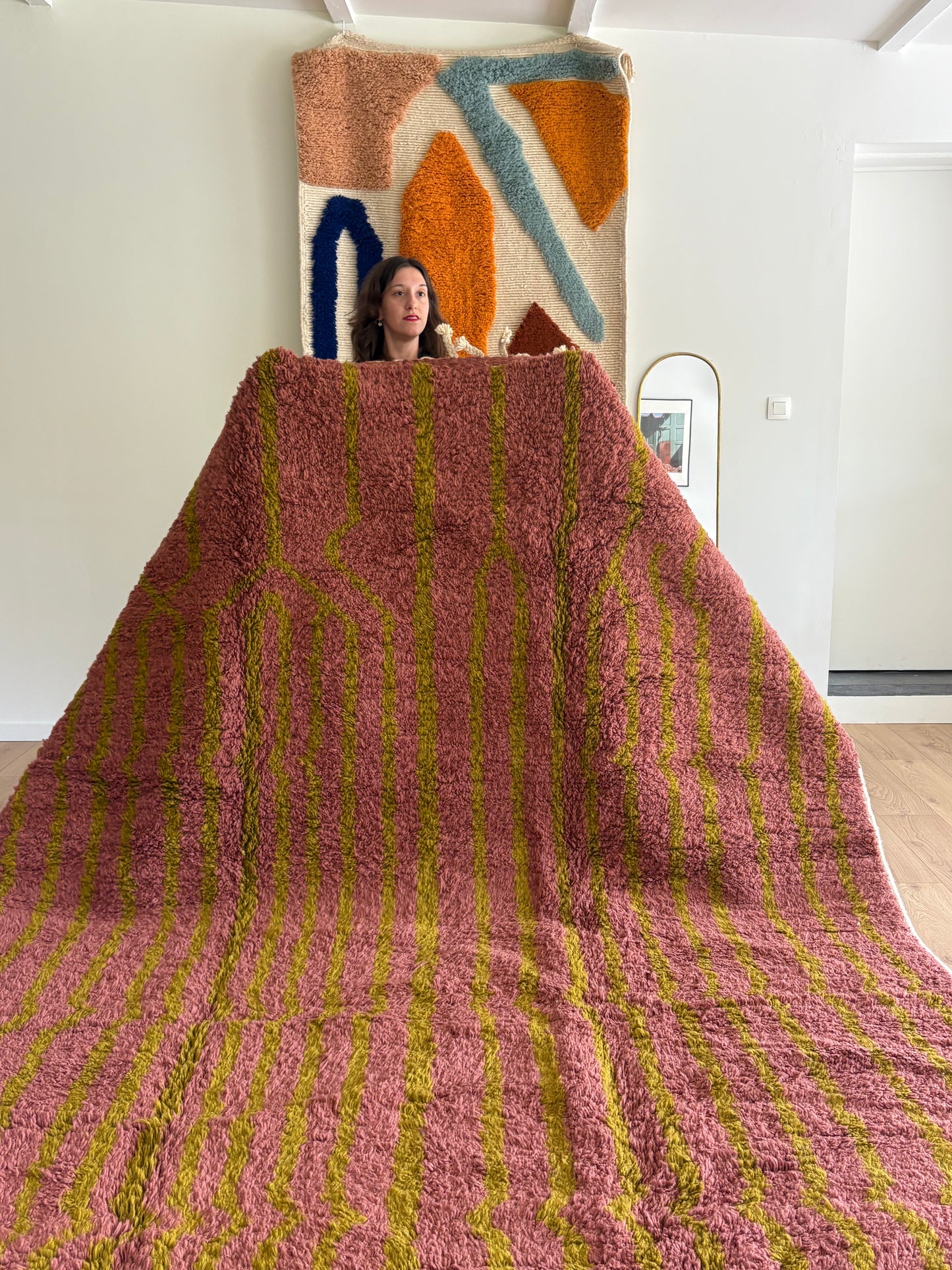 Tapis Beni Ouarain coloré (959) 360x240cm - Arenal