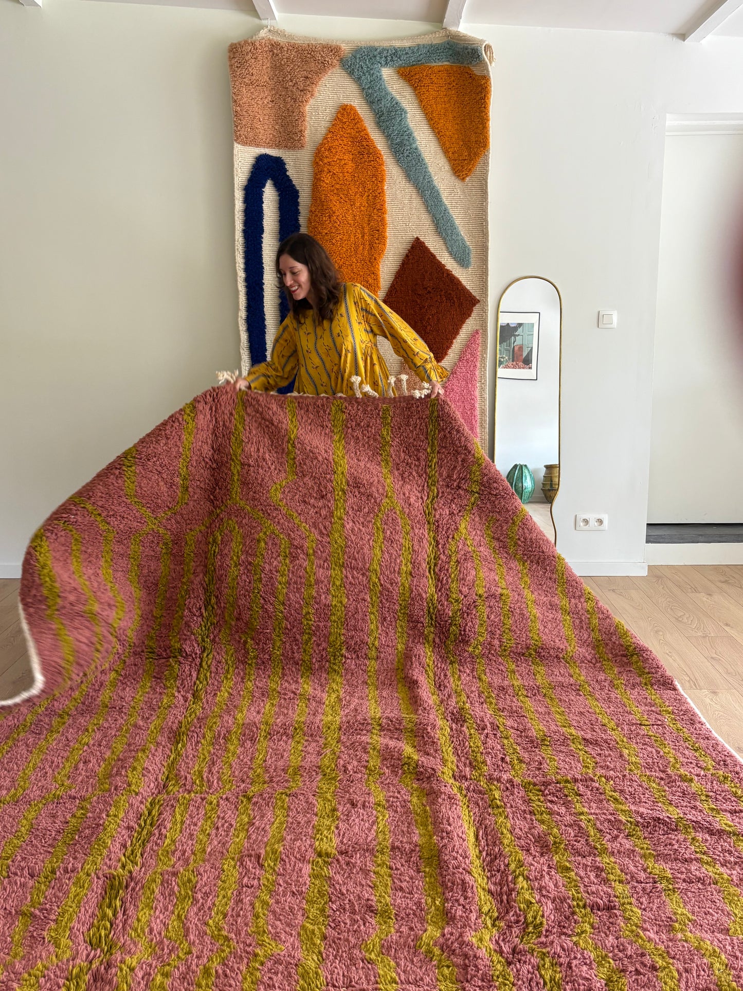 Tapis Beni Ouarain coloré (959) 360x240cm - Arenal
