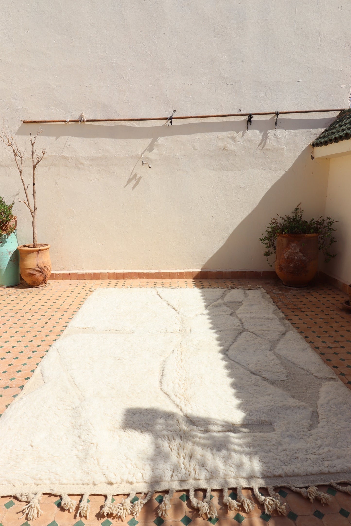 White Berber Wool Rug (359) 280x200cm