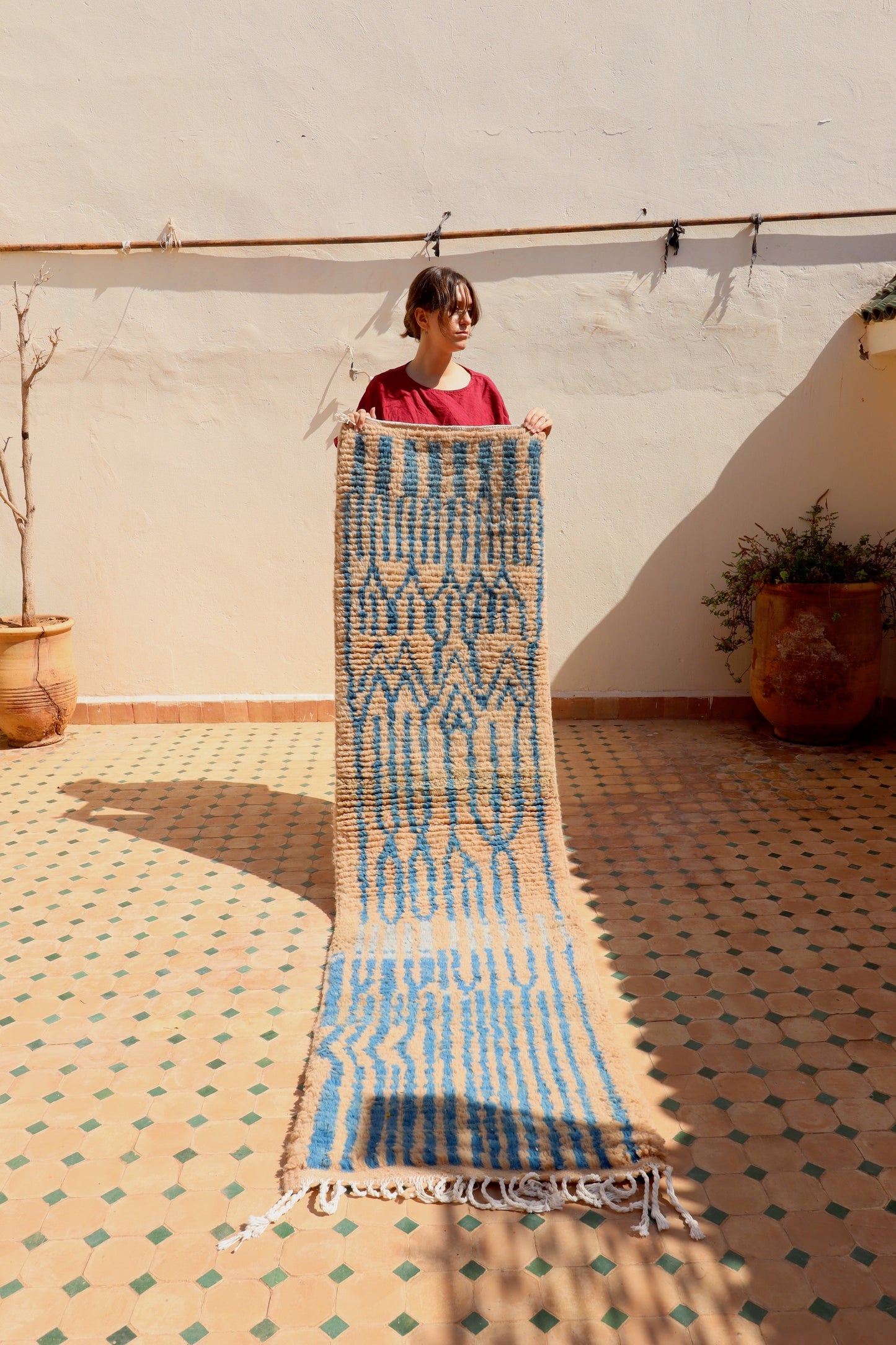 Moroccan Runner Rug (364) 245x64cm