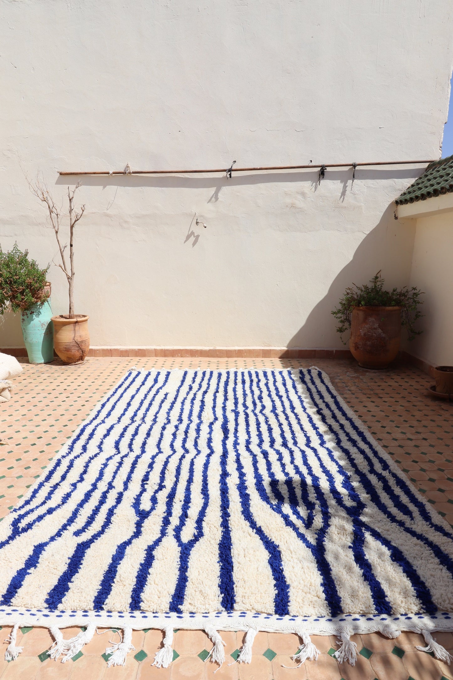 White Berber Wool Rug (363) 296x200cm