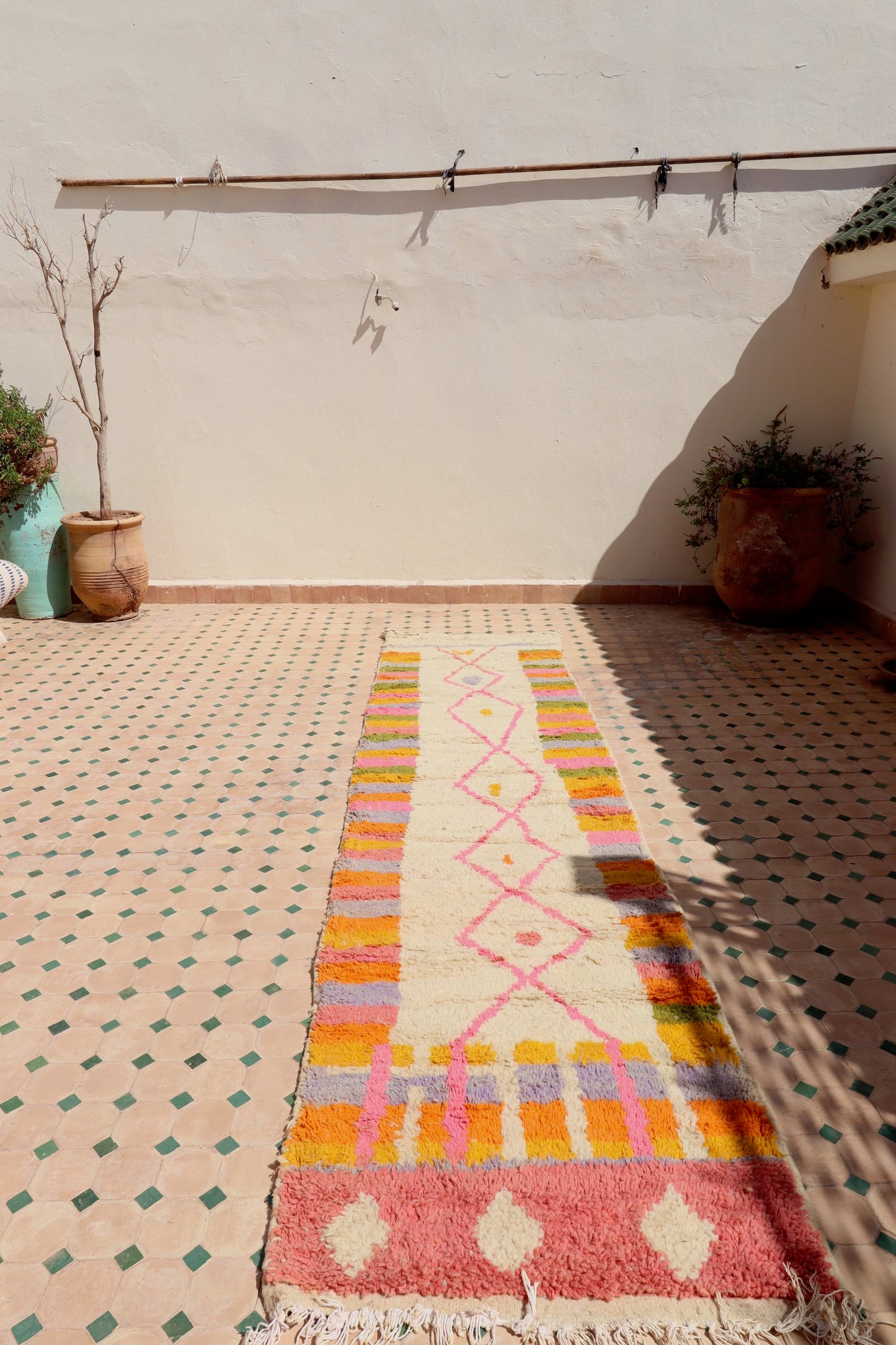 Boujaad Moroccan Colorful Runner Rug (368) 320x83cm