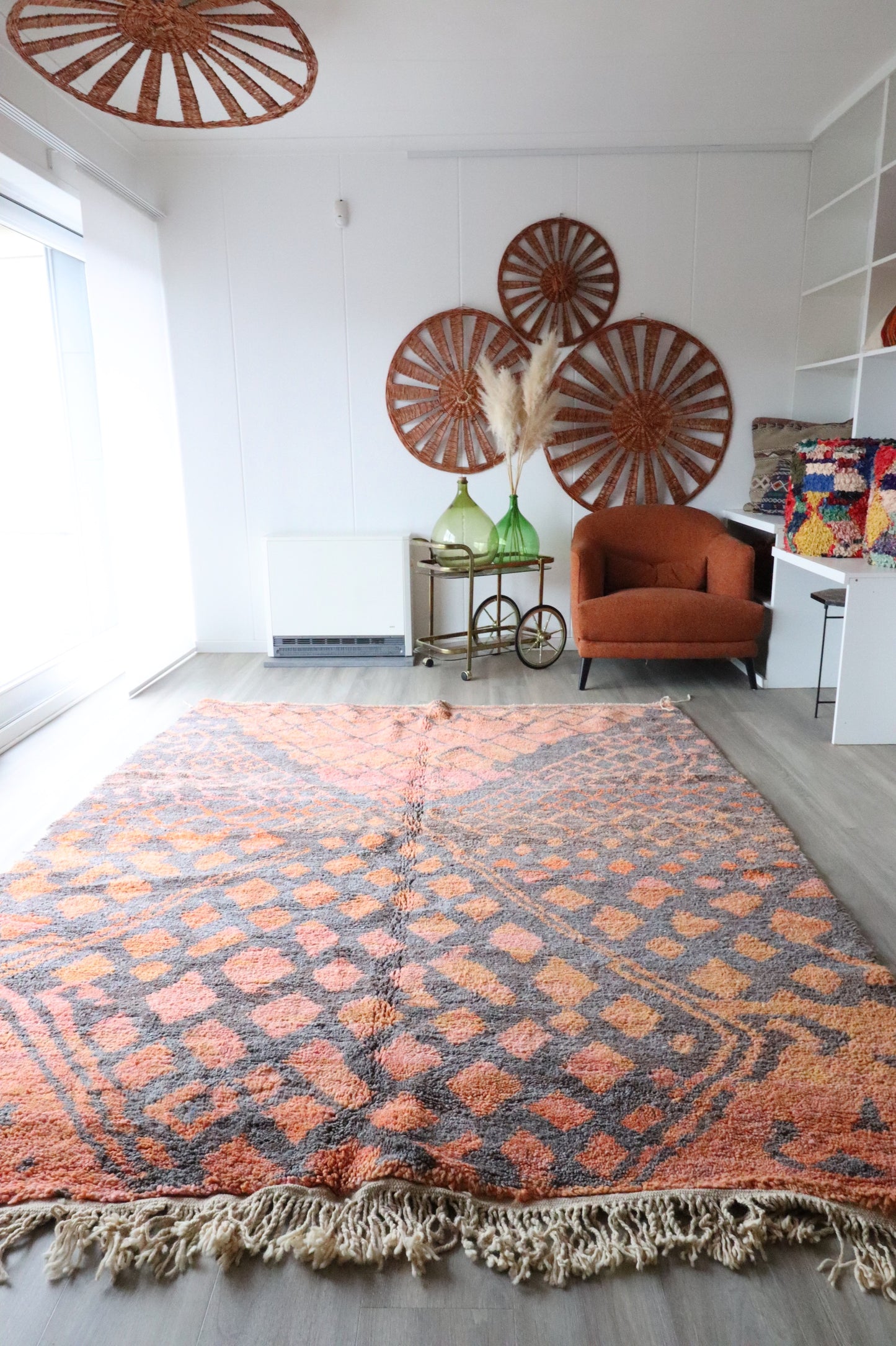 Beni Ouarain Moroccan Colorful Rug (408) 290x220cm - Butterfly