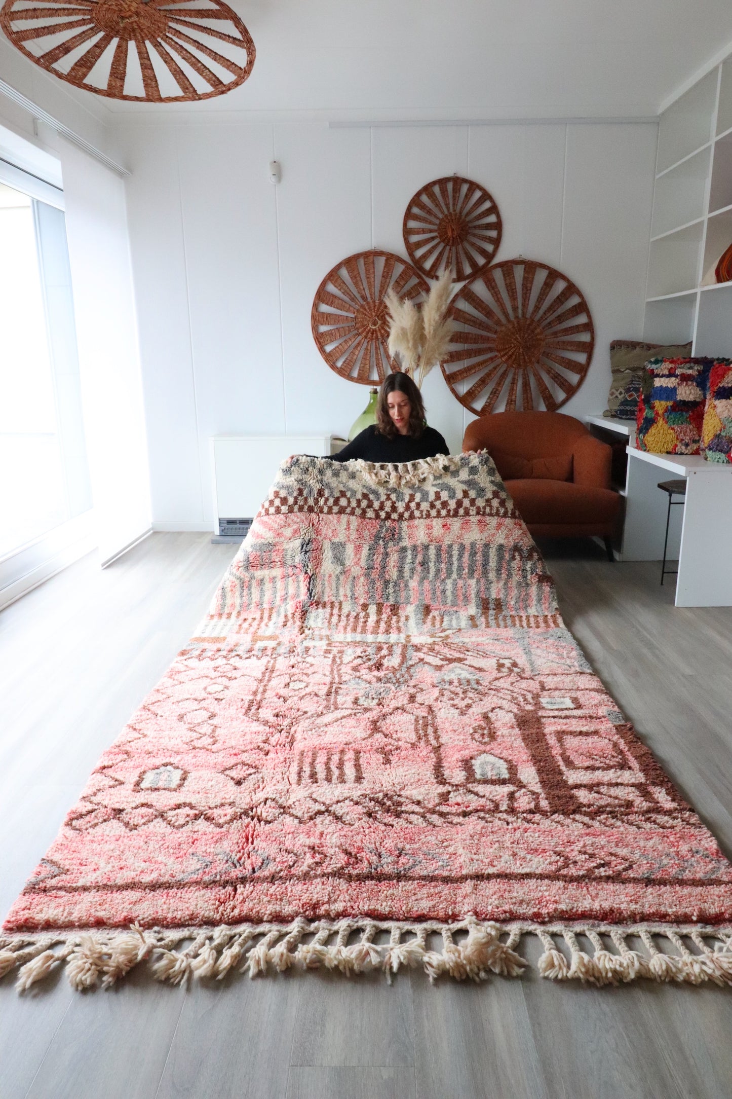 Beni Ouarain Moroccan Colorful Rug (402) 270x160cm - Autumn