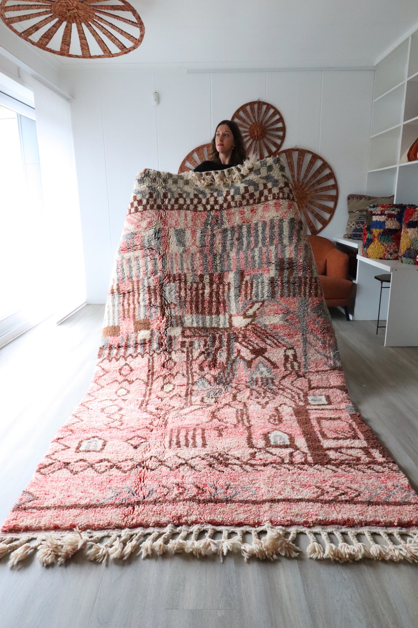 Beni Ouarain Moroccan Colorful Rug (402) 270x160cm - Autumn