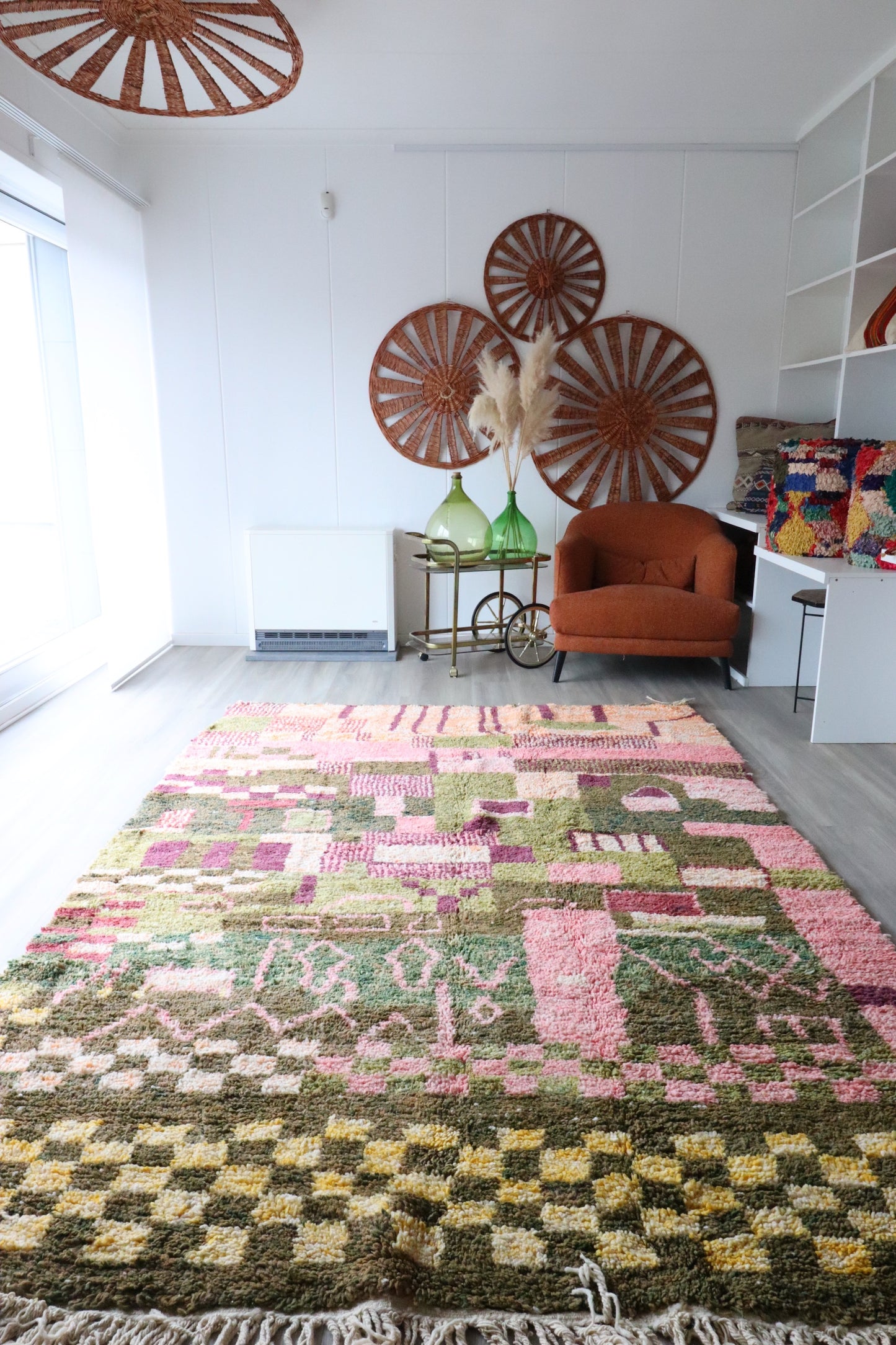 Beni Ouarain Moroccan Colorful Rug (406) 292x203cm - Forest